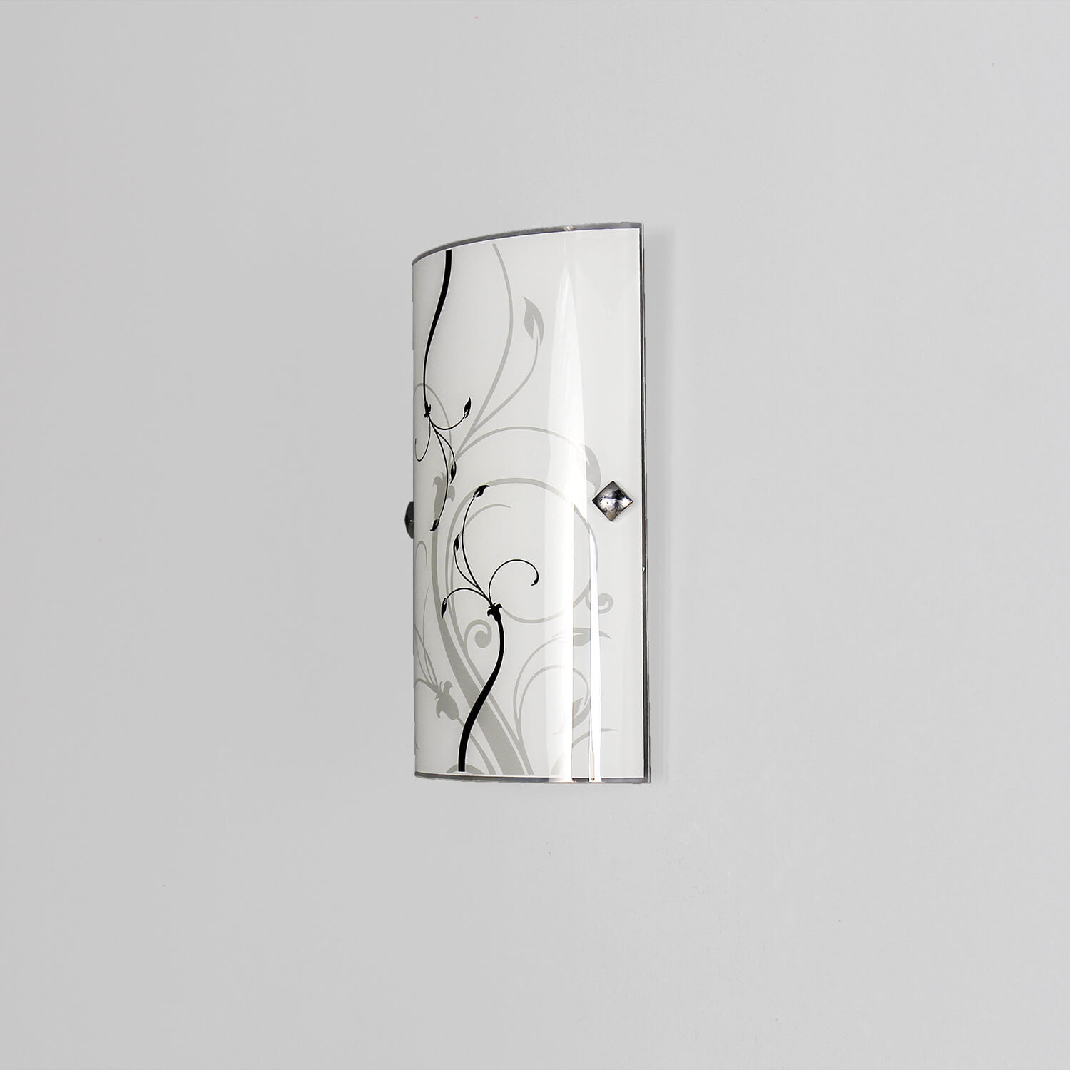 Wandlampe, Wandleuchte, Verzierung, Glasdesign, Silber