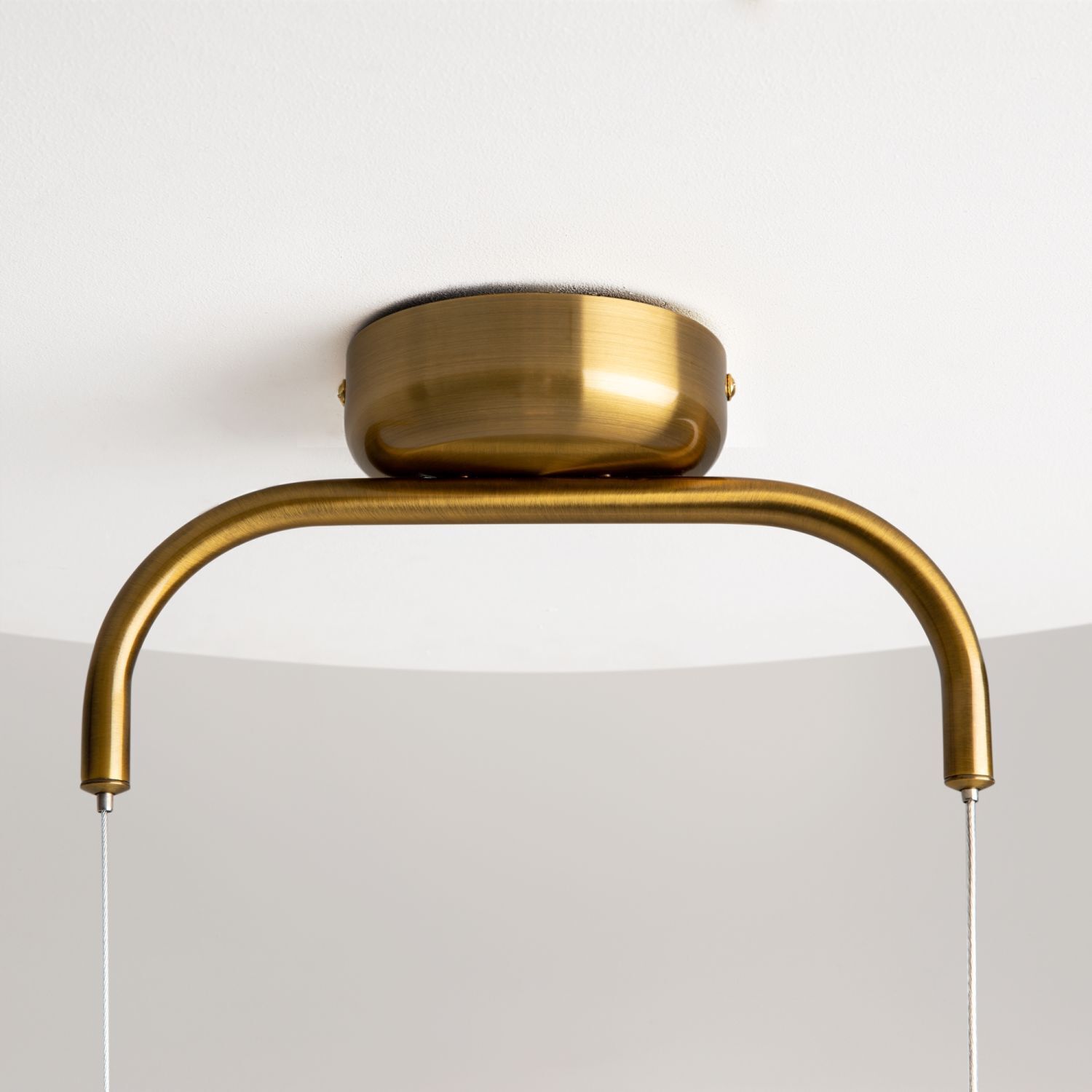 Pendelleuchte Metall Glas LED H: max. 329 cm in Messing Sinken, Waschbeckenhahn, Bronze