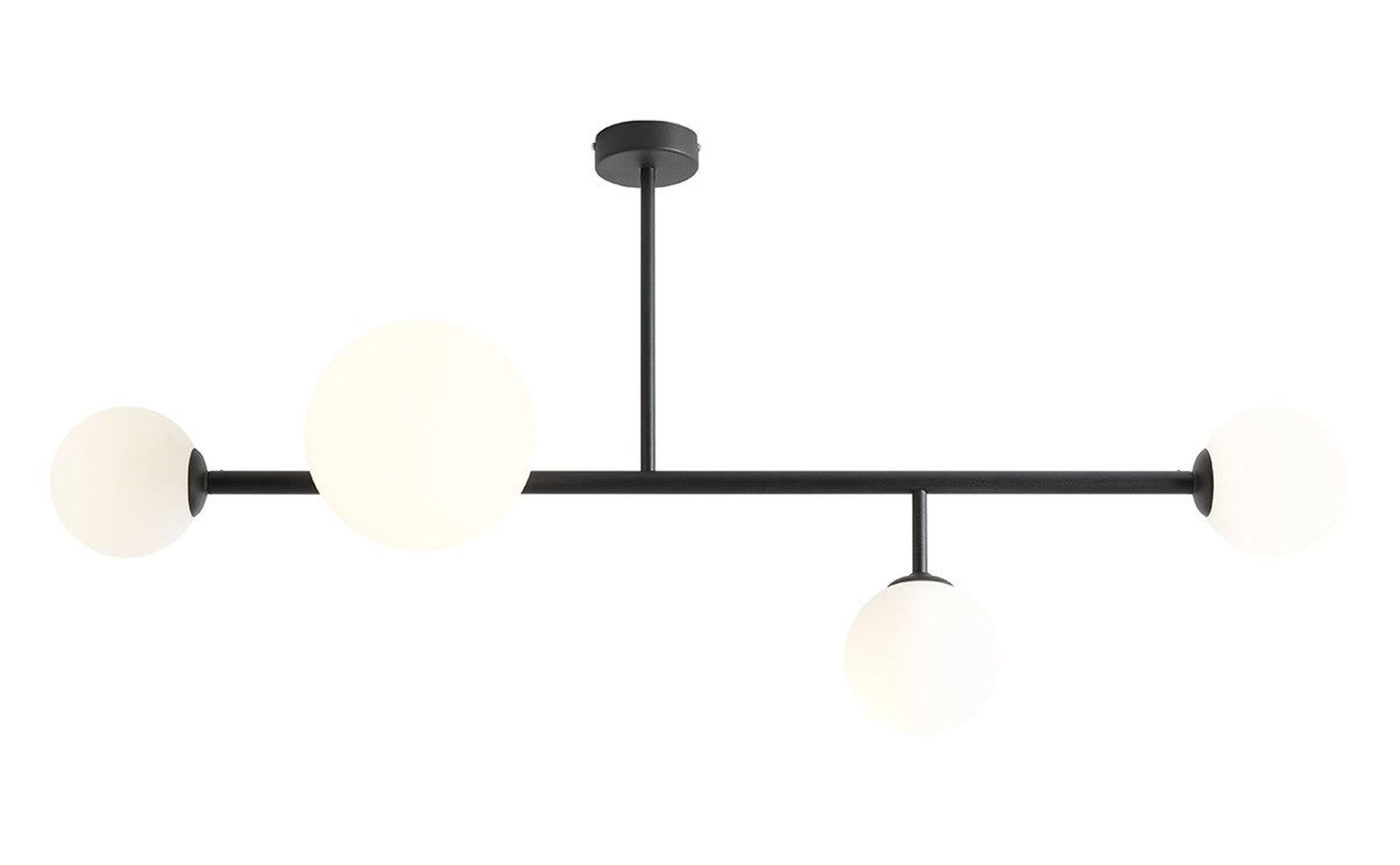 Deckenleuchte Modern Glas Metall E27 E14 3-flammig