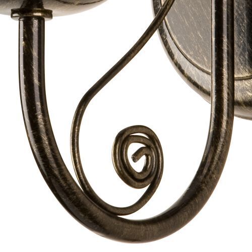 Elegante Wandlampe KELSIE Schwarz Rustikal Lampe