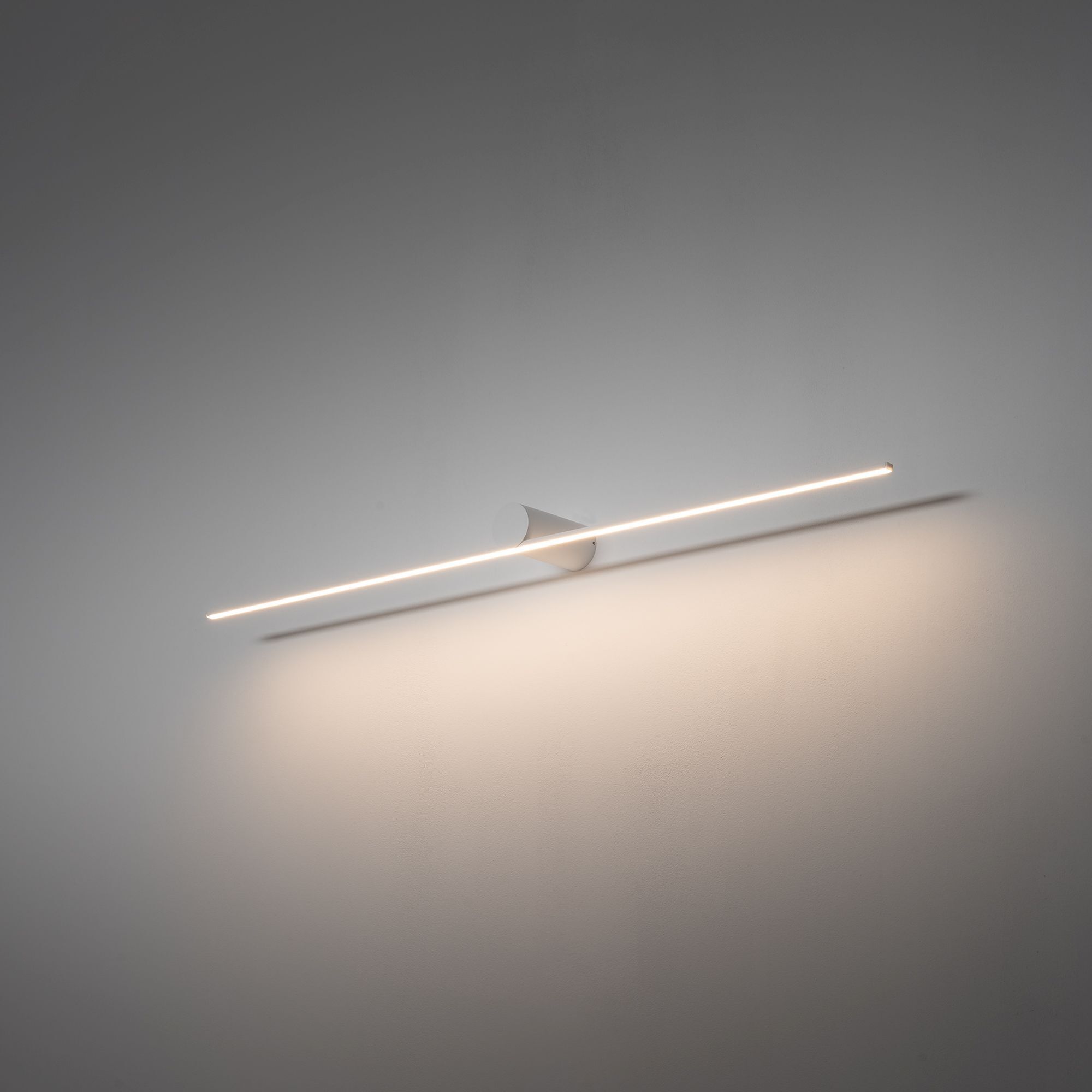 LED Wandleuchte Weiß Aluminium B:99 cm 3000 K 14 W Wandleuchte, LED-Leiste, Wandlampe, Neon-Licht, Moderne Beleuchtung