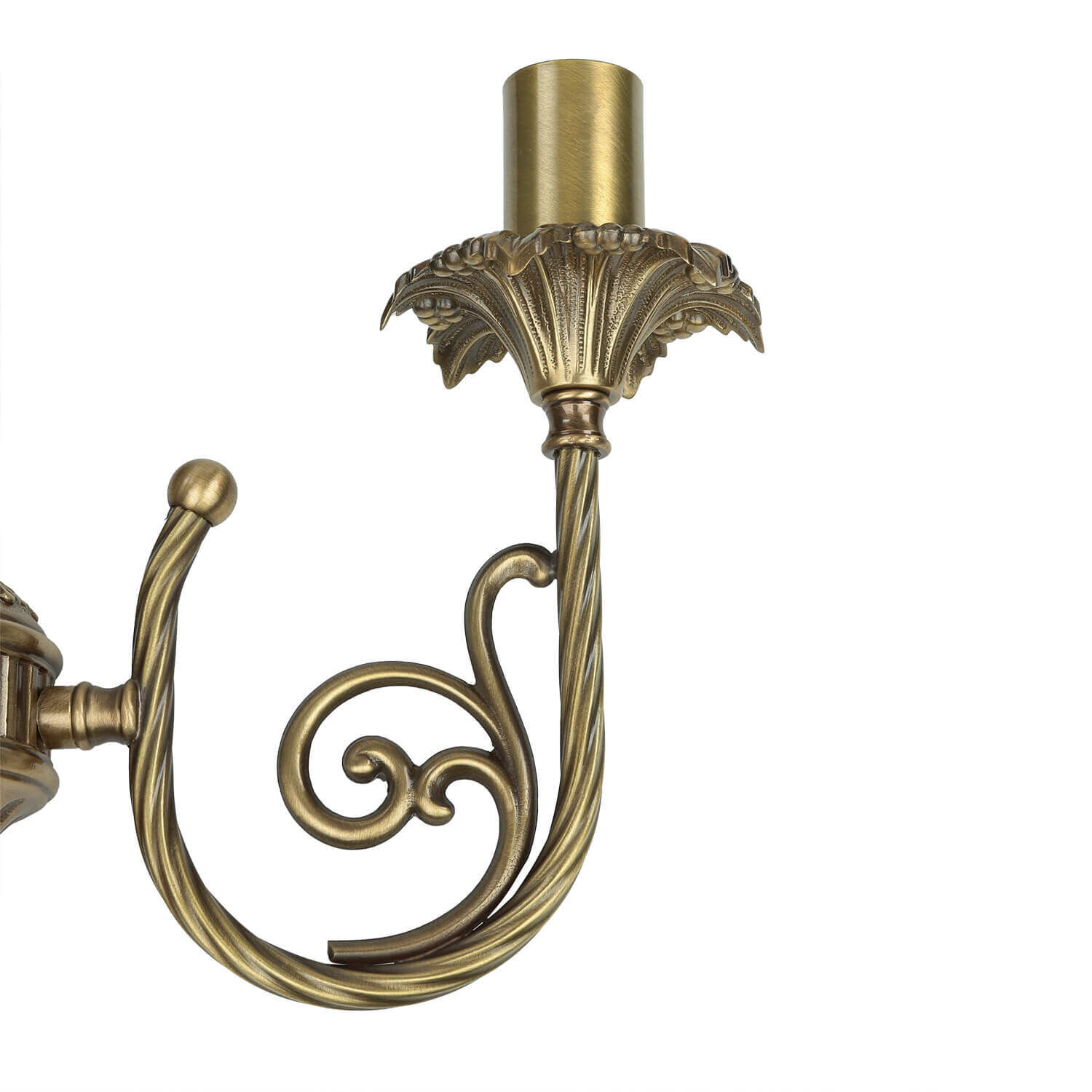 Applique 2flmg blanc en laiton véritable Bronze, Lampe