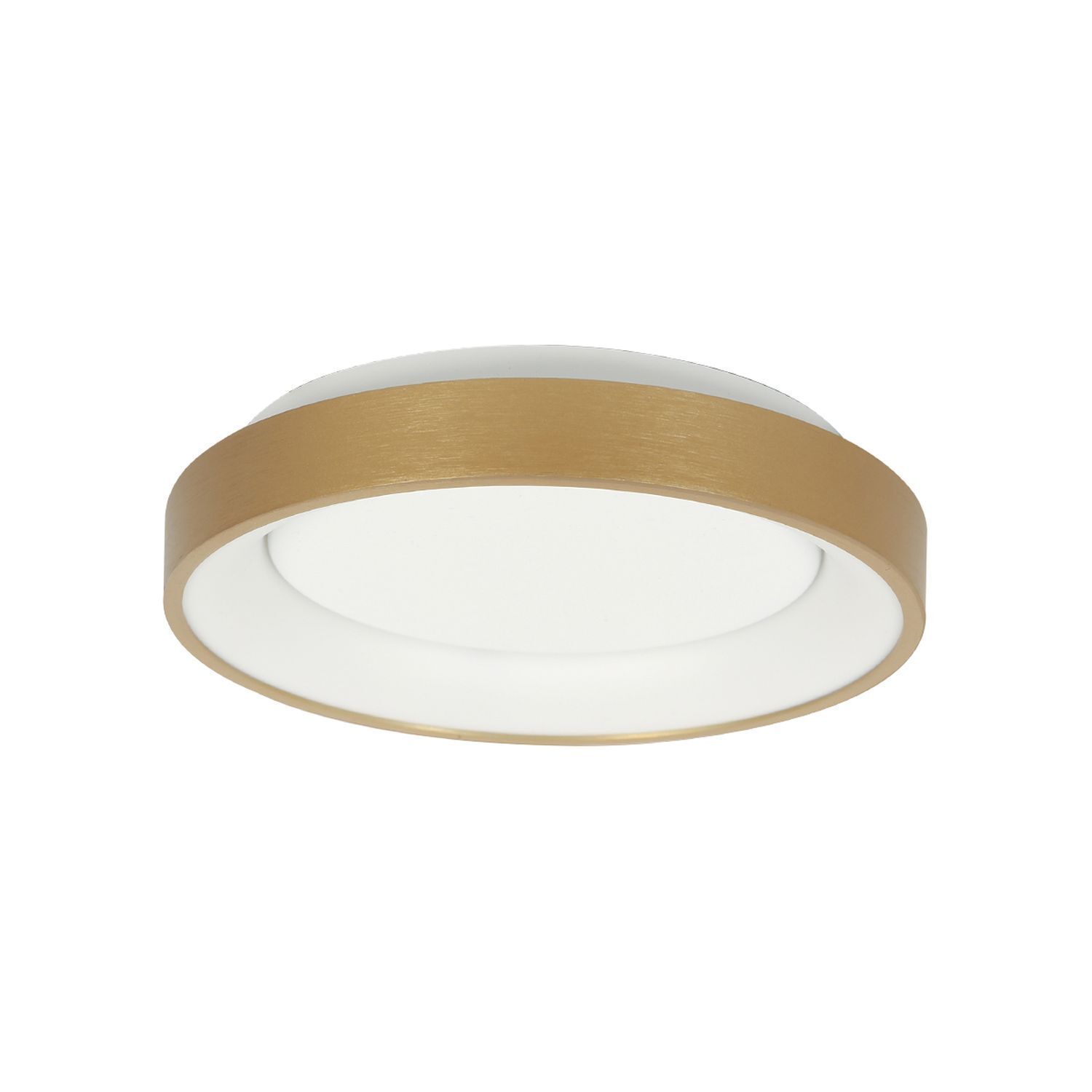 LED Deckenlampe in Gold Weiß Ø28 cm 2700 K wohnlich Deckenleuchte, Klebeband