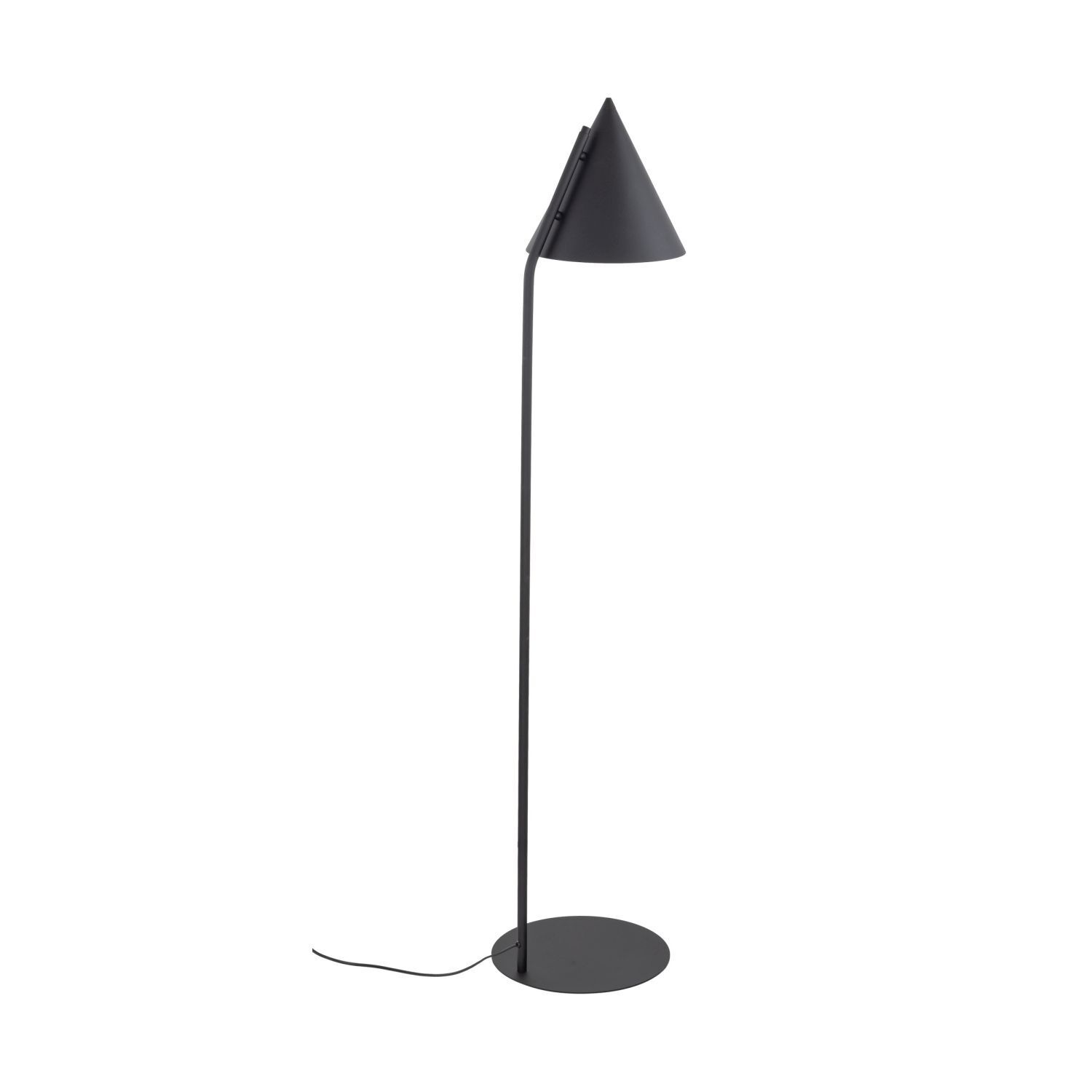 Lampadaire Noir Métal 145 cm petit E27 Rétro CODY