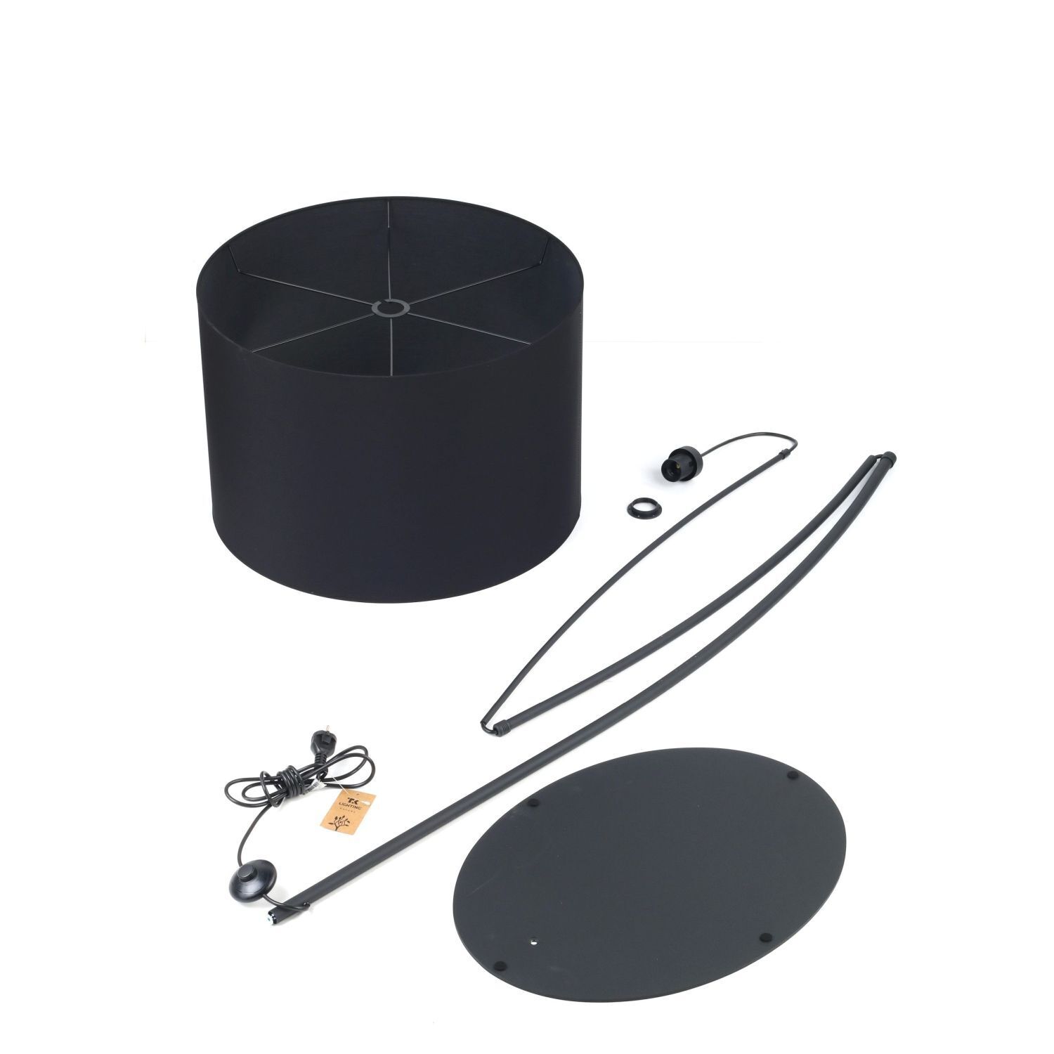 le60876-bogenlampe-stehleuchte-schwarz-metall-stoff-245-cm-hoch-xxl-e27-wohnzimmer-4 pouf, hocker, schwarz, lampenzubehör, kabel