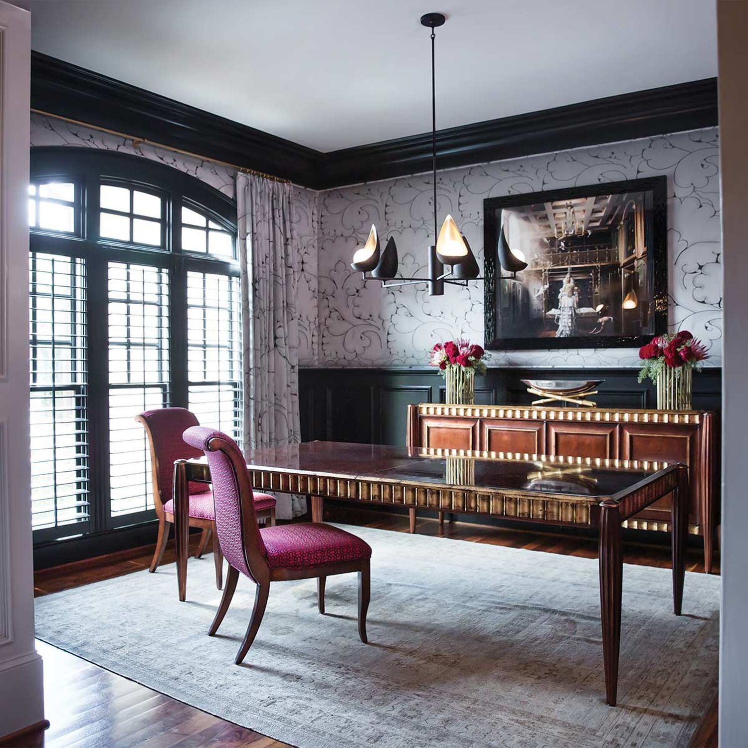 Speisesaal, Esstisch, Tisch, Dekoration für Zuhause, Innenarchitektur