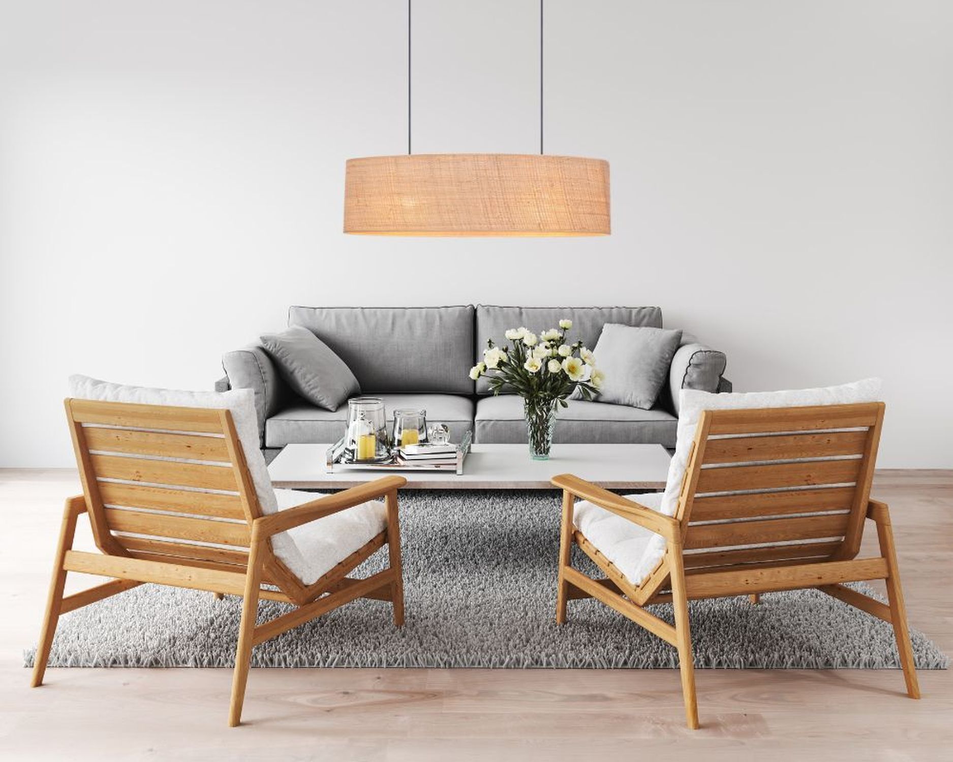 Gemütliche Hängelampe Stoff Schwarz Natur 2-flammig E27 Tabelle, Dekoration für Zuhause, Kaffeetisch, Lampe, Innenarchitektur