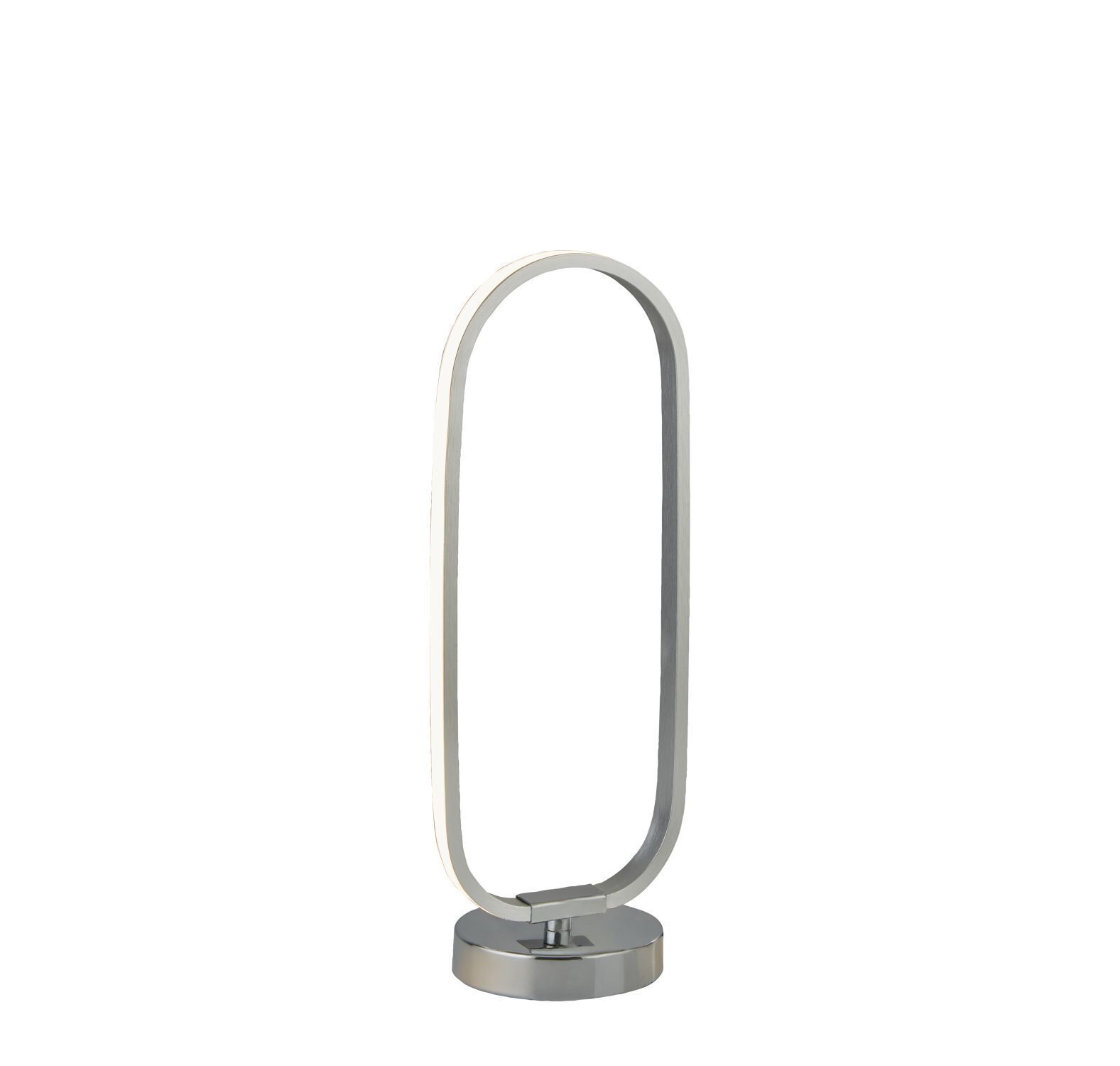 Lampe de table LED en chrome 33 cm 3000 K lumière blanche chaude