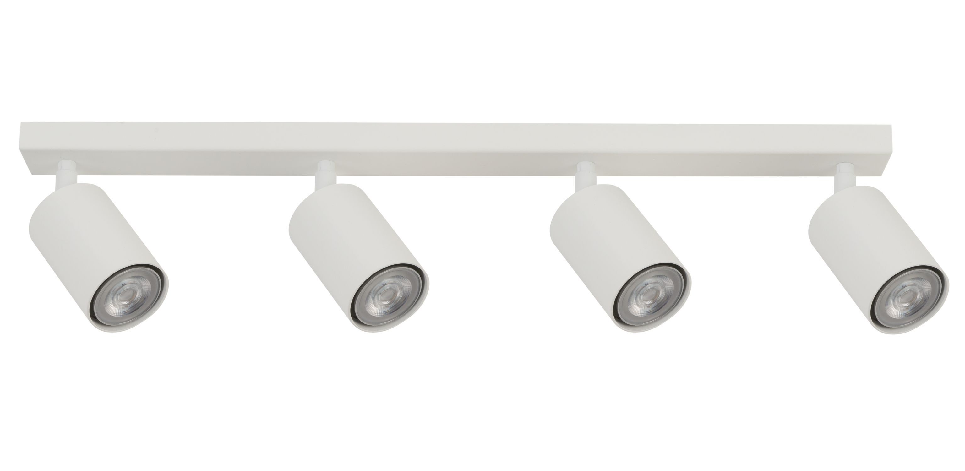 Spot de plafond orientable métal blanc L:60 cm Cylindre