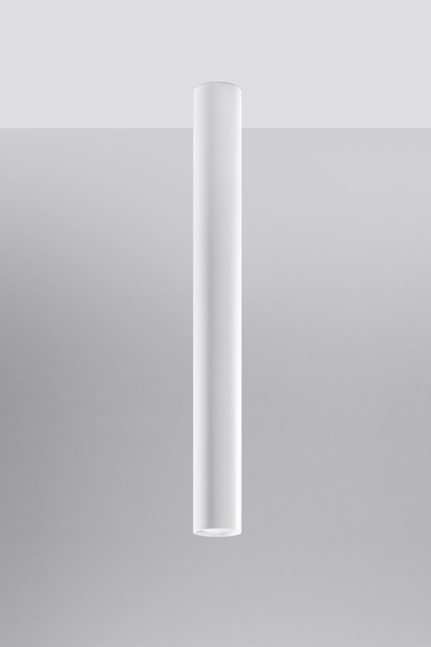 Hohe Deckenlampe Weiß 60 cm Ø 6 cm schmal GU10