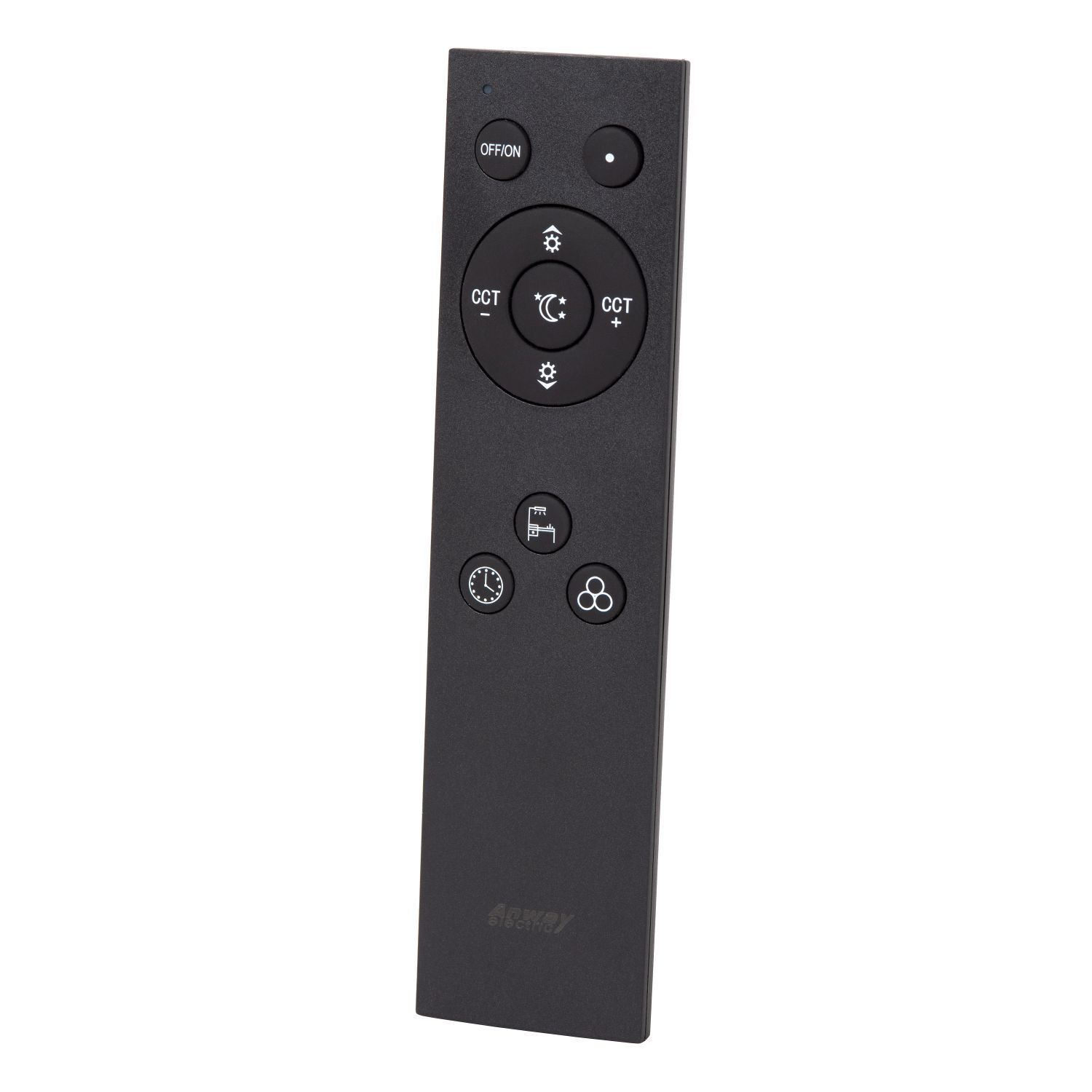 LED Deckenleuchte Fernbedienung 2200 K L:60 cm edel Fernbedienung, LCD/LED, Schwarz, Klimaanlagen-Fernbedienung, Tastenlayout