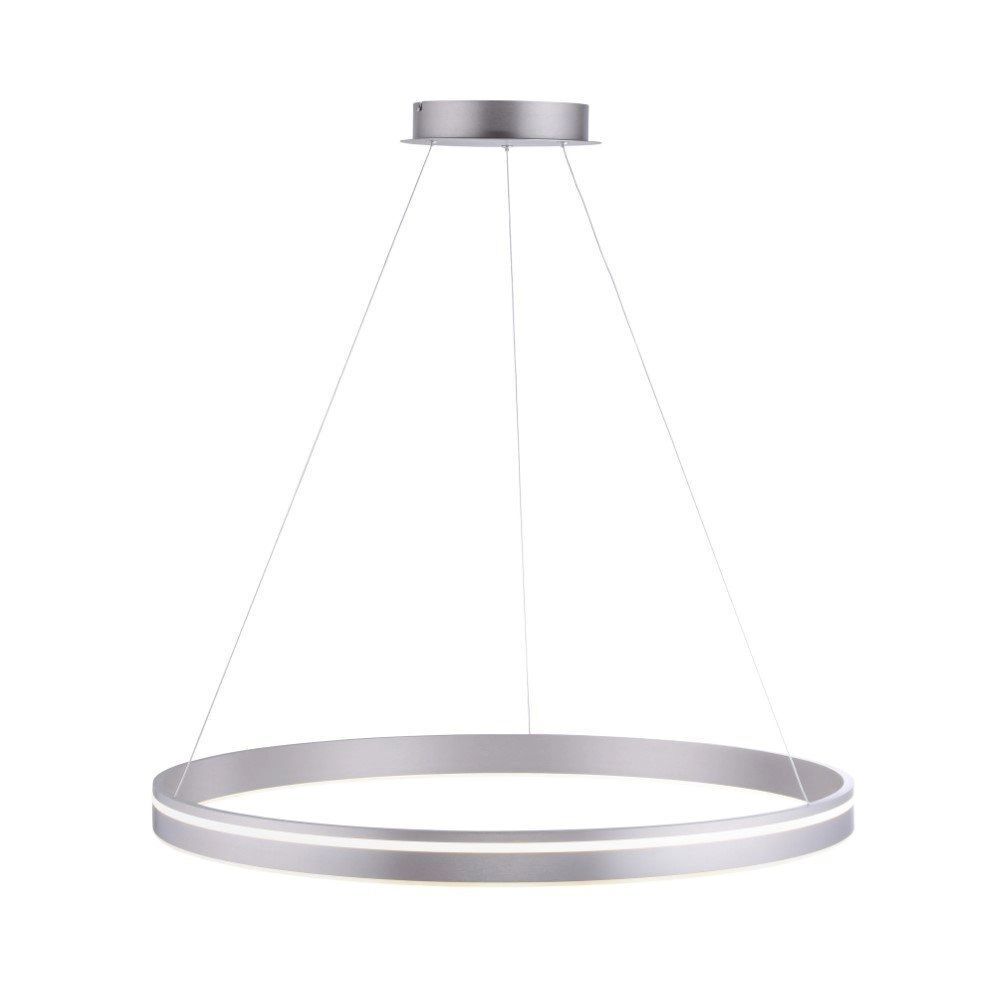Lampe LED à suspendre anneau en acier Ø79 cm 7000 lm dimmable