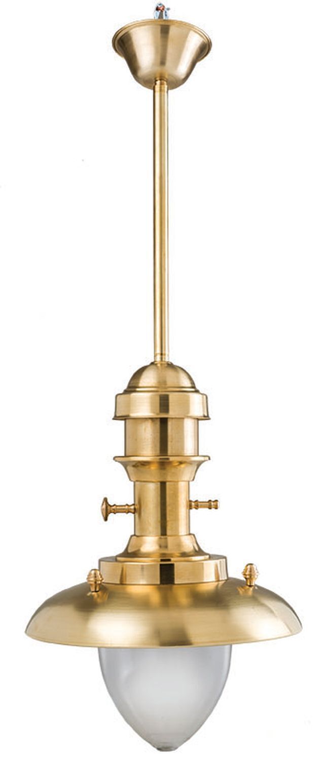 Lampe d'extérieur laiton verre Maritim inoxidable LAURION