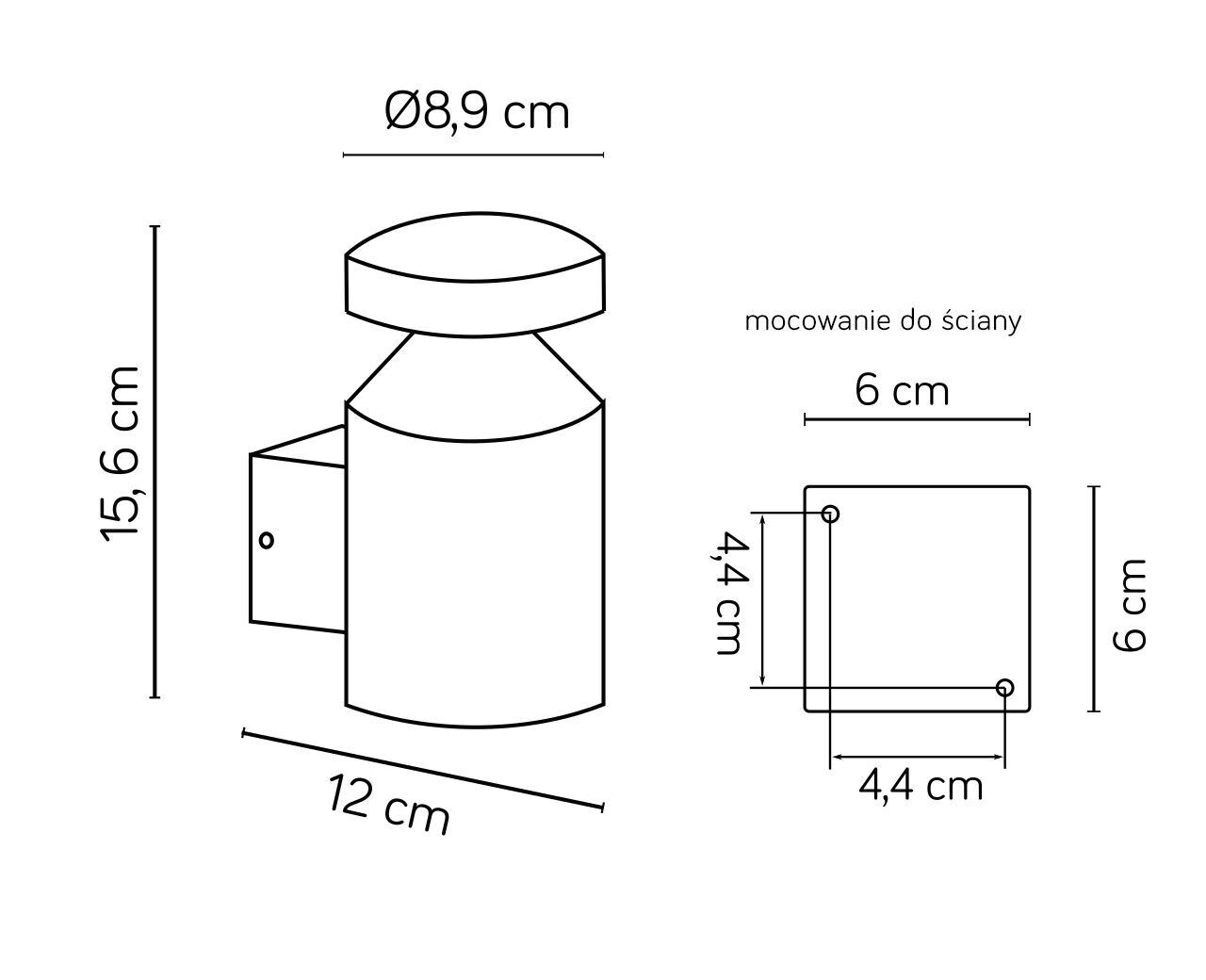 Applique extérieure LED anthracite IP44 Acier inoxydable