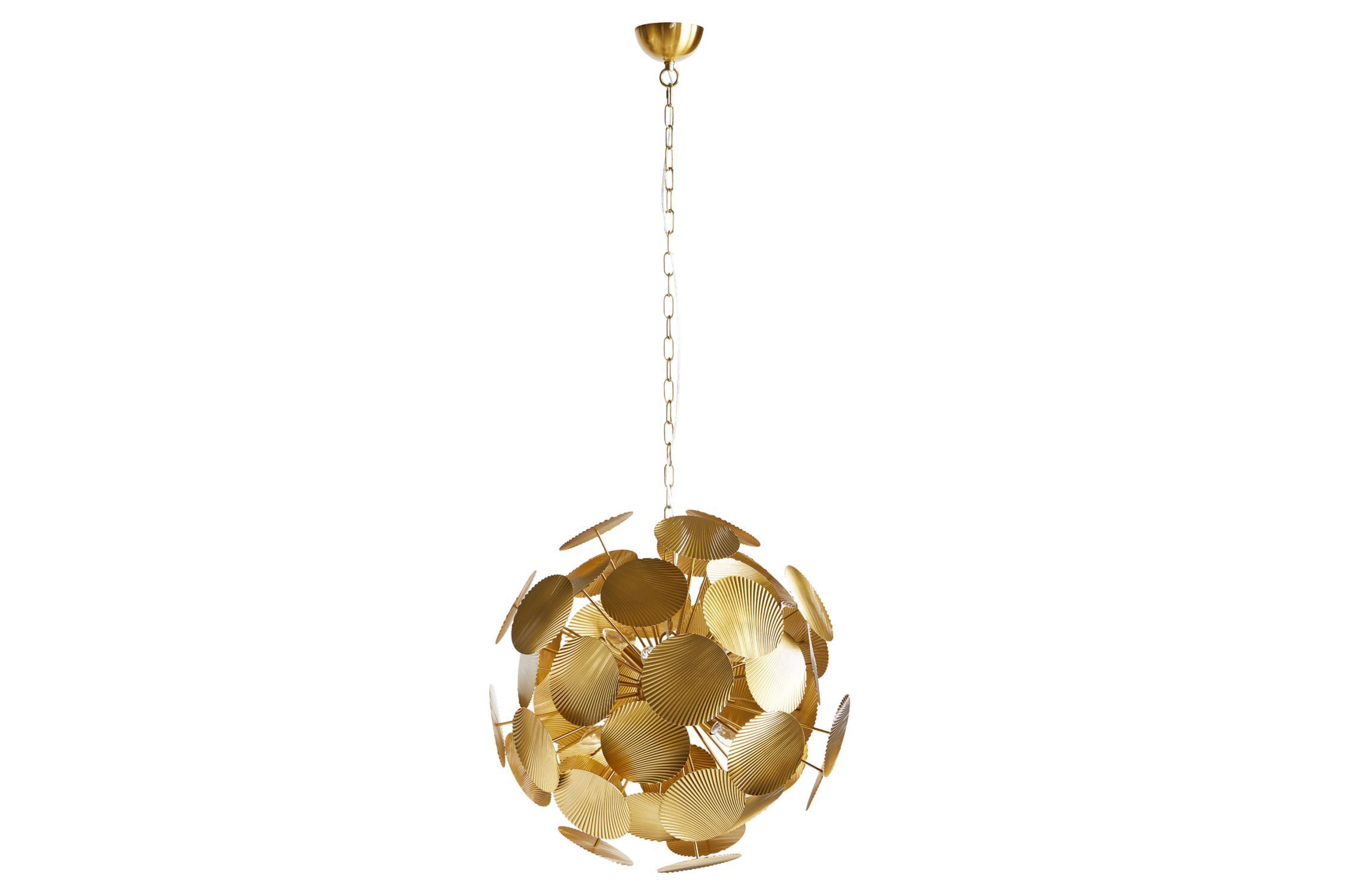 hängelampe, gold, ball, pendant, dekor
