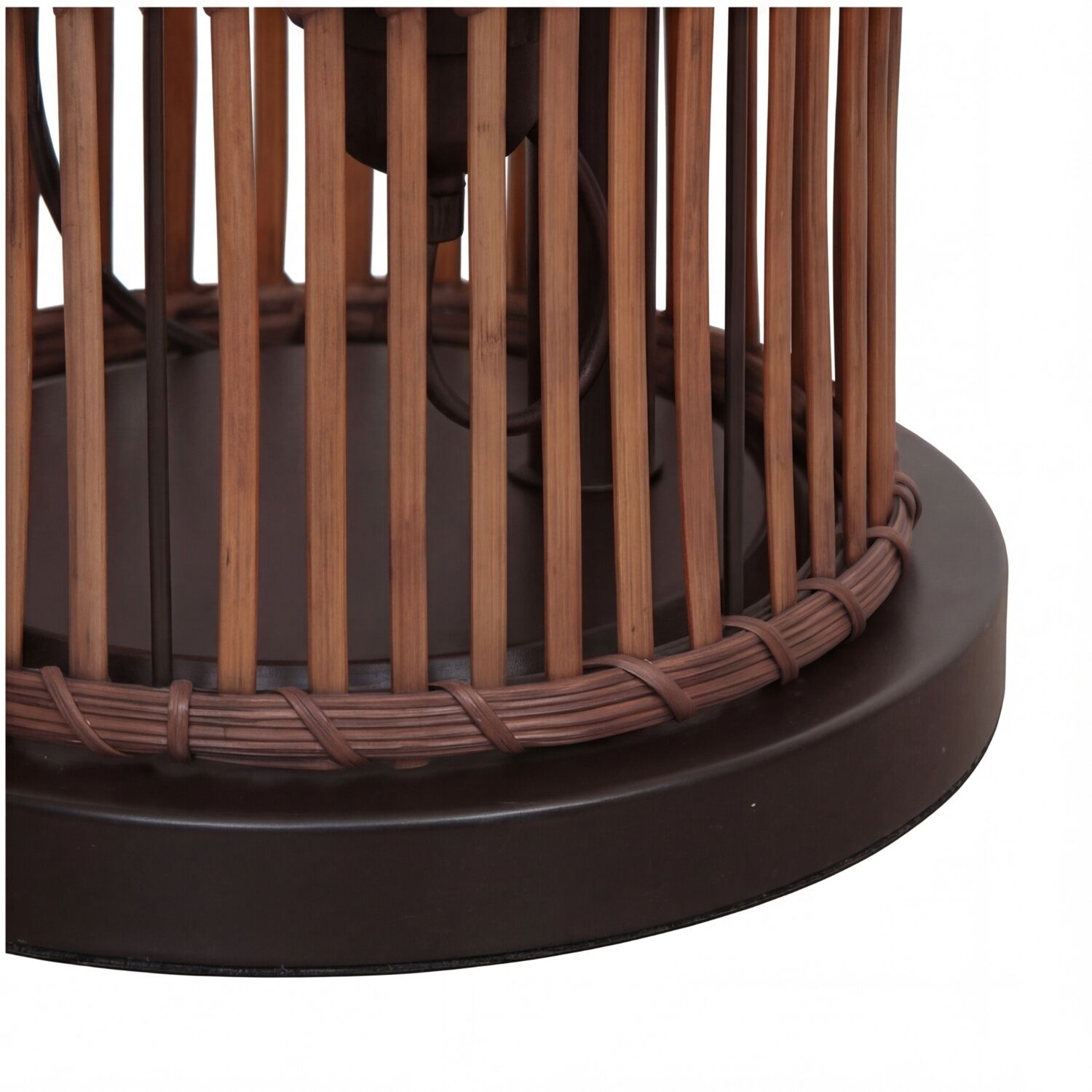 Lichterkorb, Rattan, Holz, Base, Korblicht