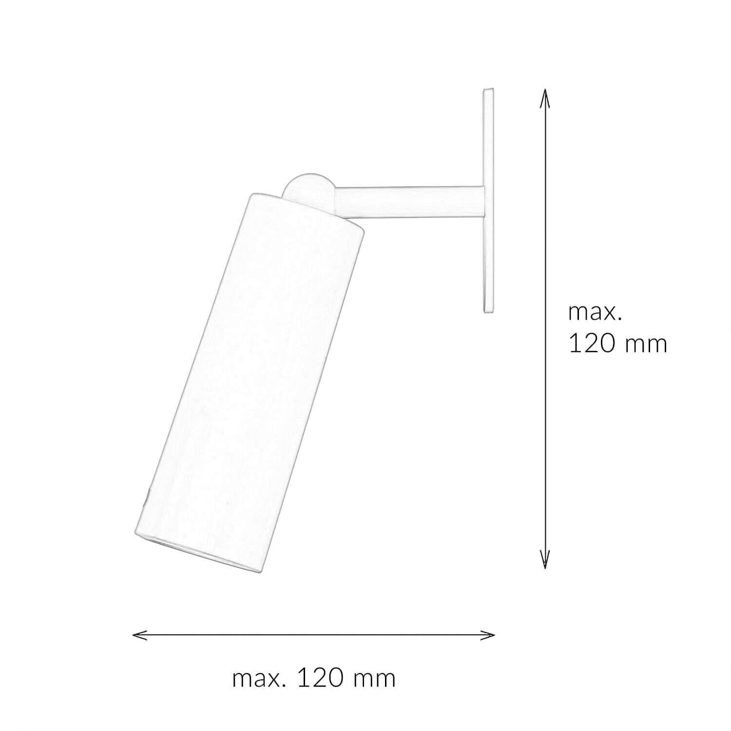 LED Wandlampe Akku Dimmer tragbarer Schirm 3000 K RHEYDT Lampe, Lampenschirm
