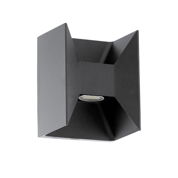 Außenwandleuchten Anthrazit Wandleuchte, Außenlampe, LED, Gehäuse, Schwarz