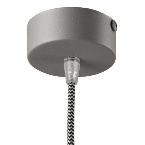Suspension Couleur Gris Bois Rond Rétro Salle à manger