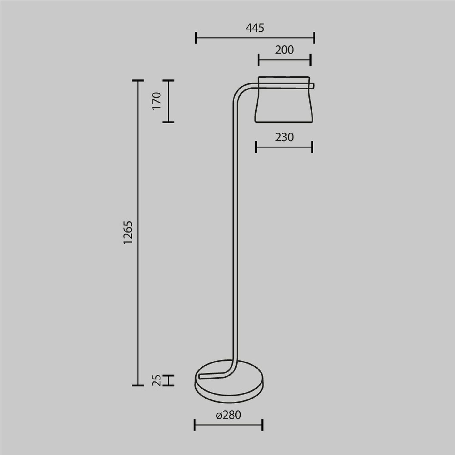 LED Stehlampe Glas Metall warmweißes Licht 3000 K Drinnen, Diagramm, Handlung