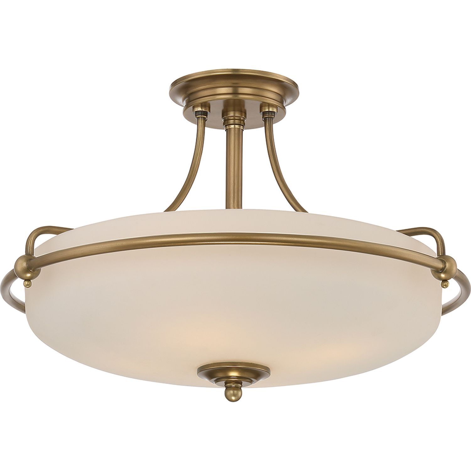 Plafonnier ASPERO laiton crème 4xE27 Lampe