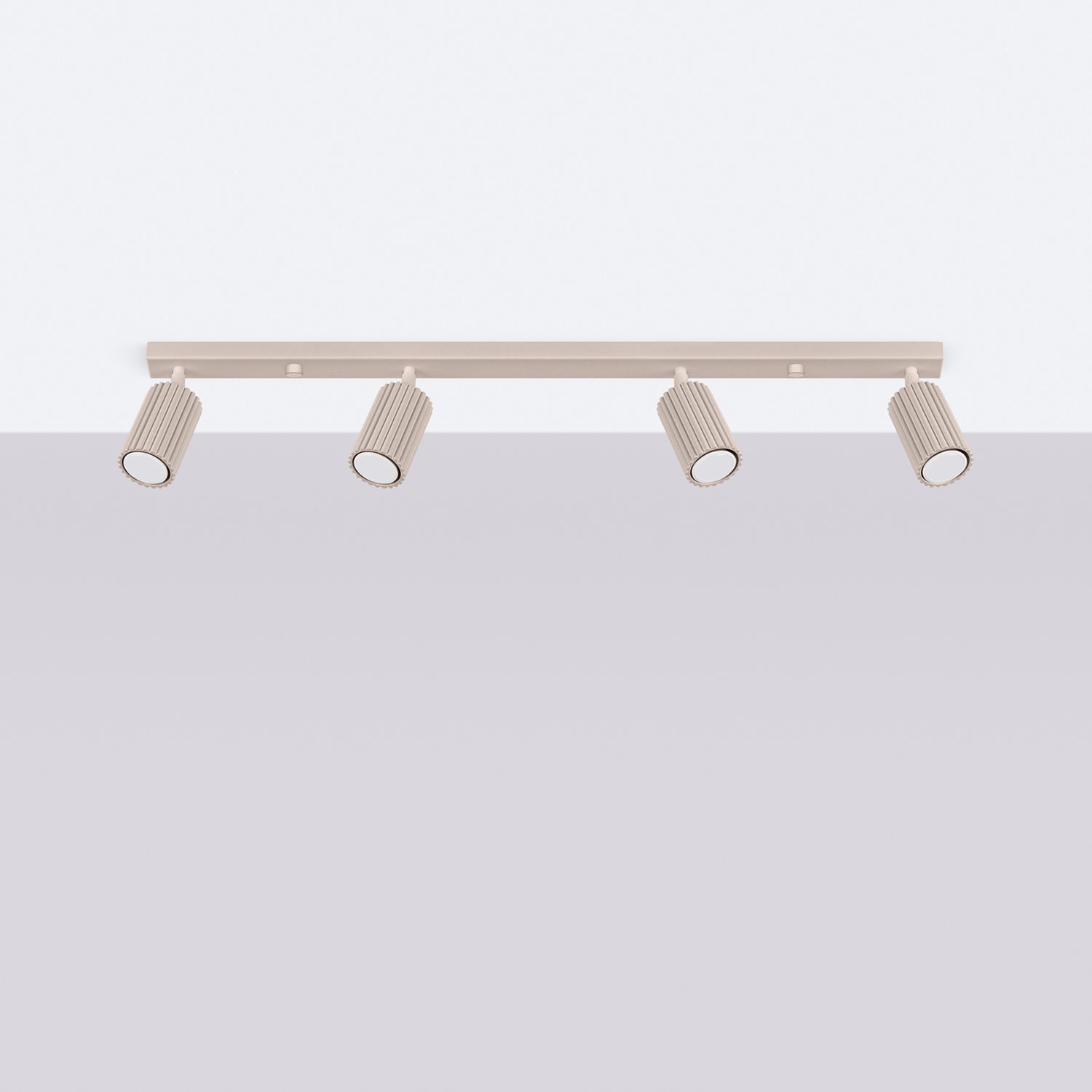 Deckenspot 4-flammig verstellbar 81 cm GU10 Taupe Beleuchtung