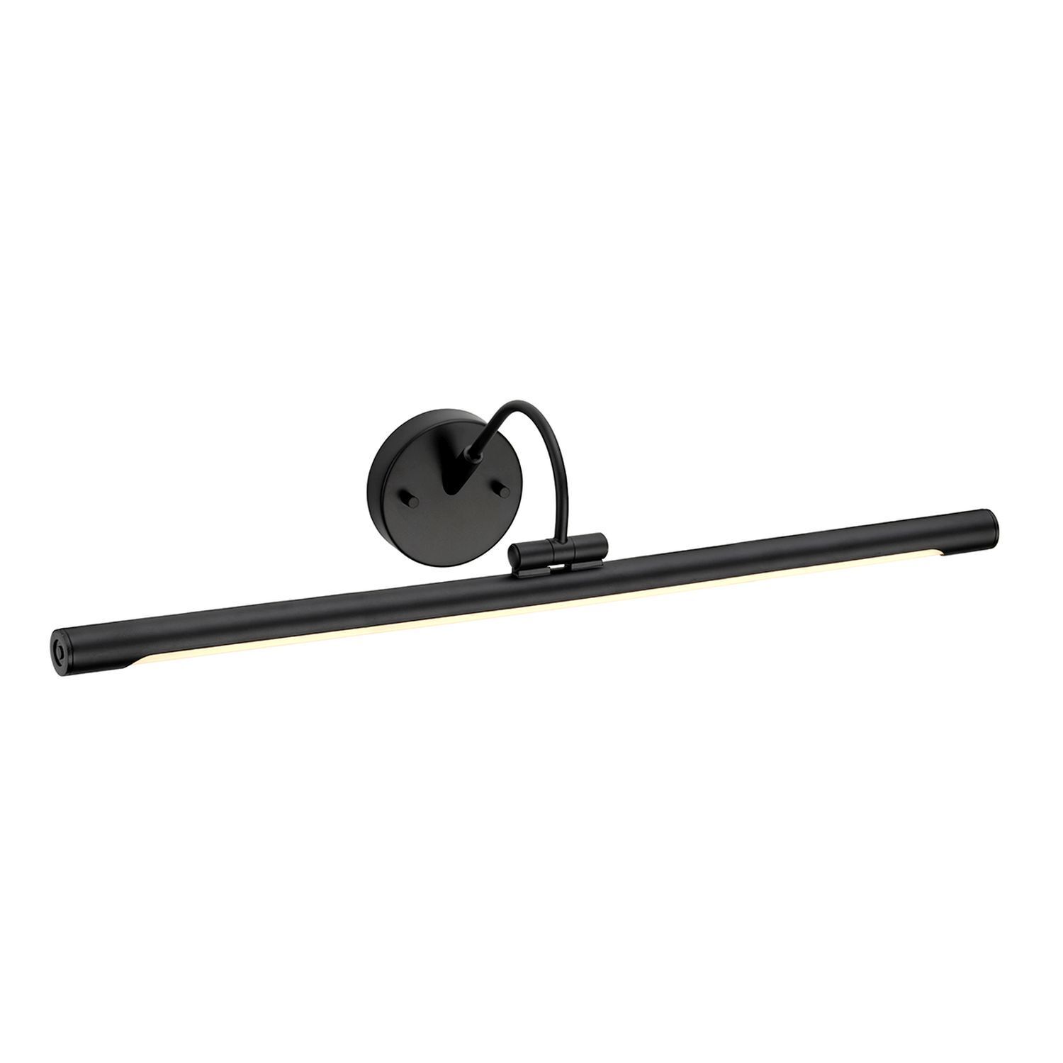 Schwarze Bilderleuchte LED verstellbar 67cm lang Wand