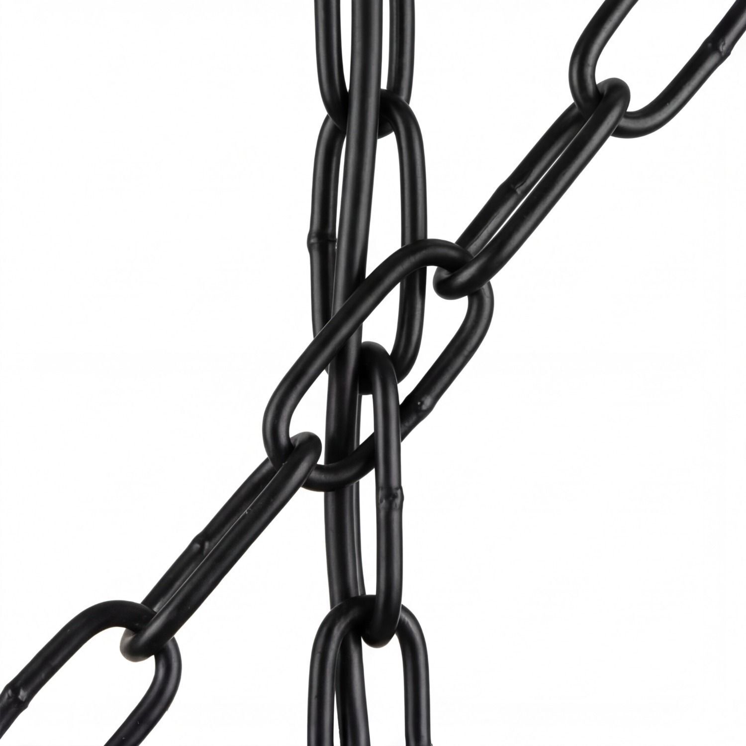 Kette, Schmuckkette, Gummikette, schwarz, Verknotet