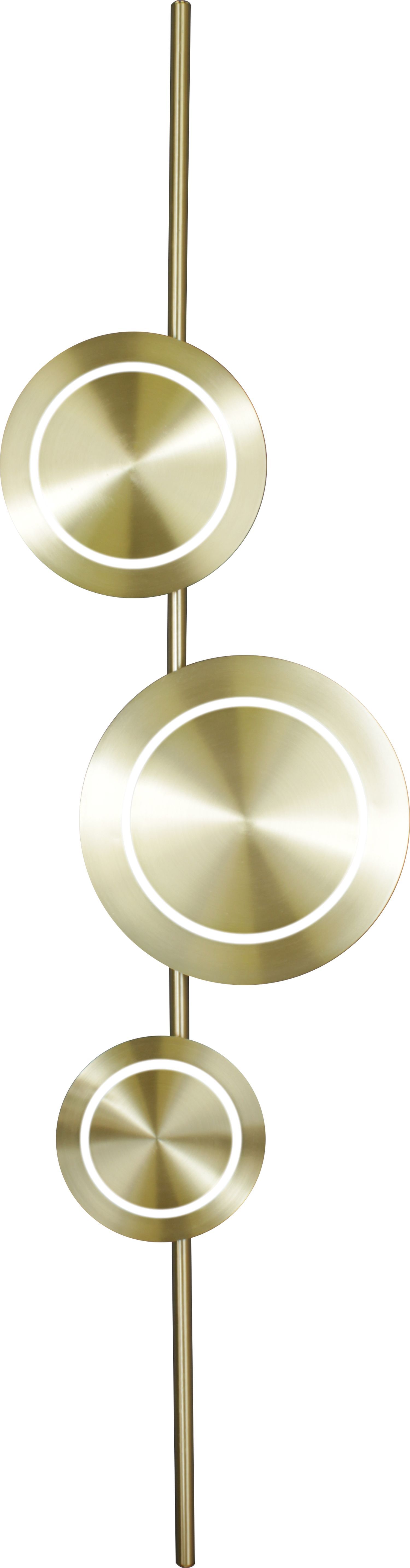 LED Wandlampe Gold H:120 cm 18 W 1008 lm 3000 K dimmbar