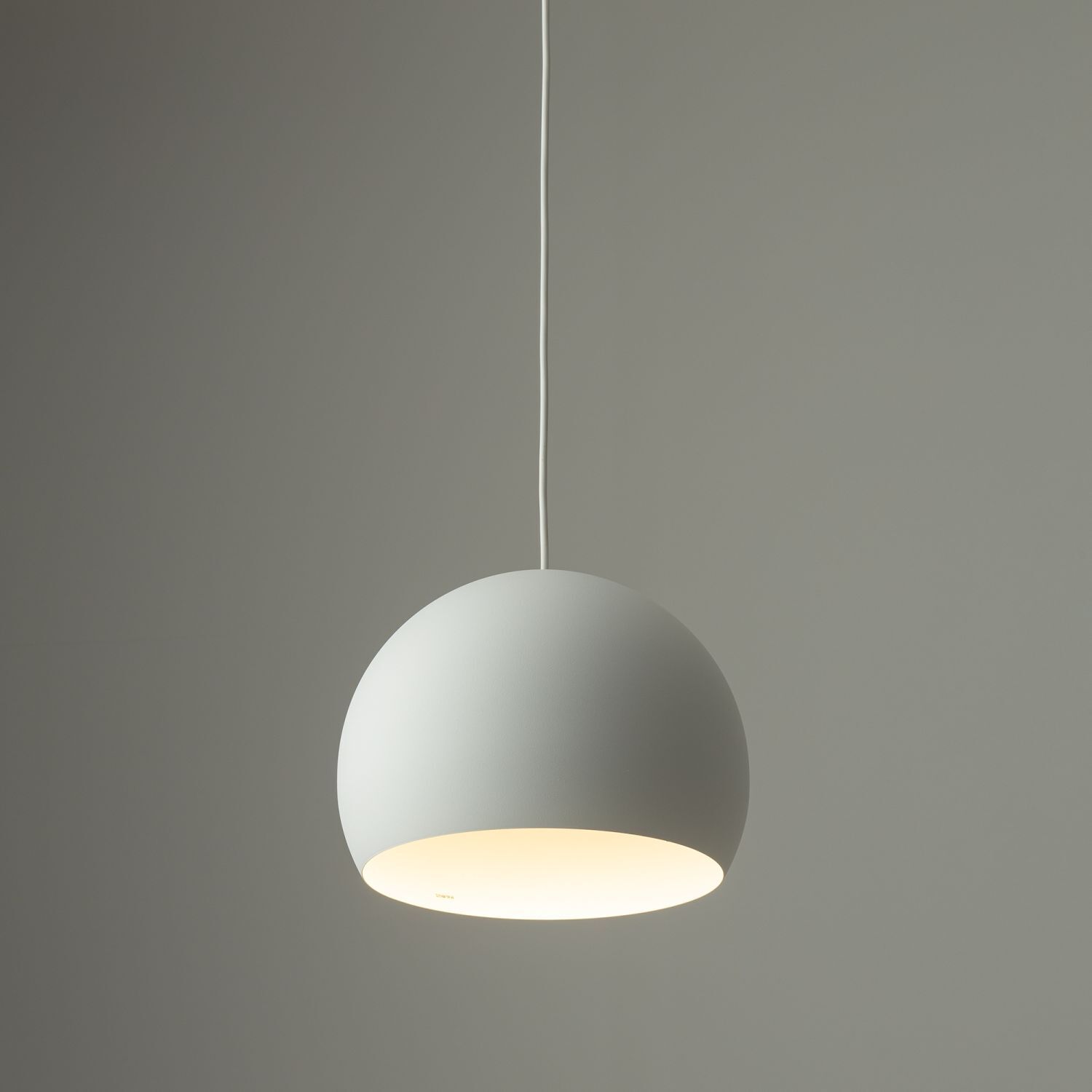 Hängeleuchte Kugelschirm Ø 27,5 cm GU10 Weiß Metall Retro Lampe, Deckenleuchte