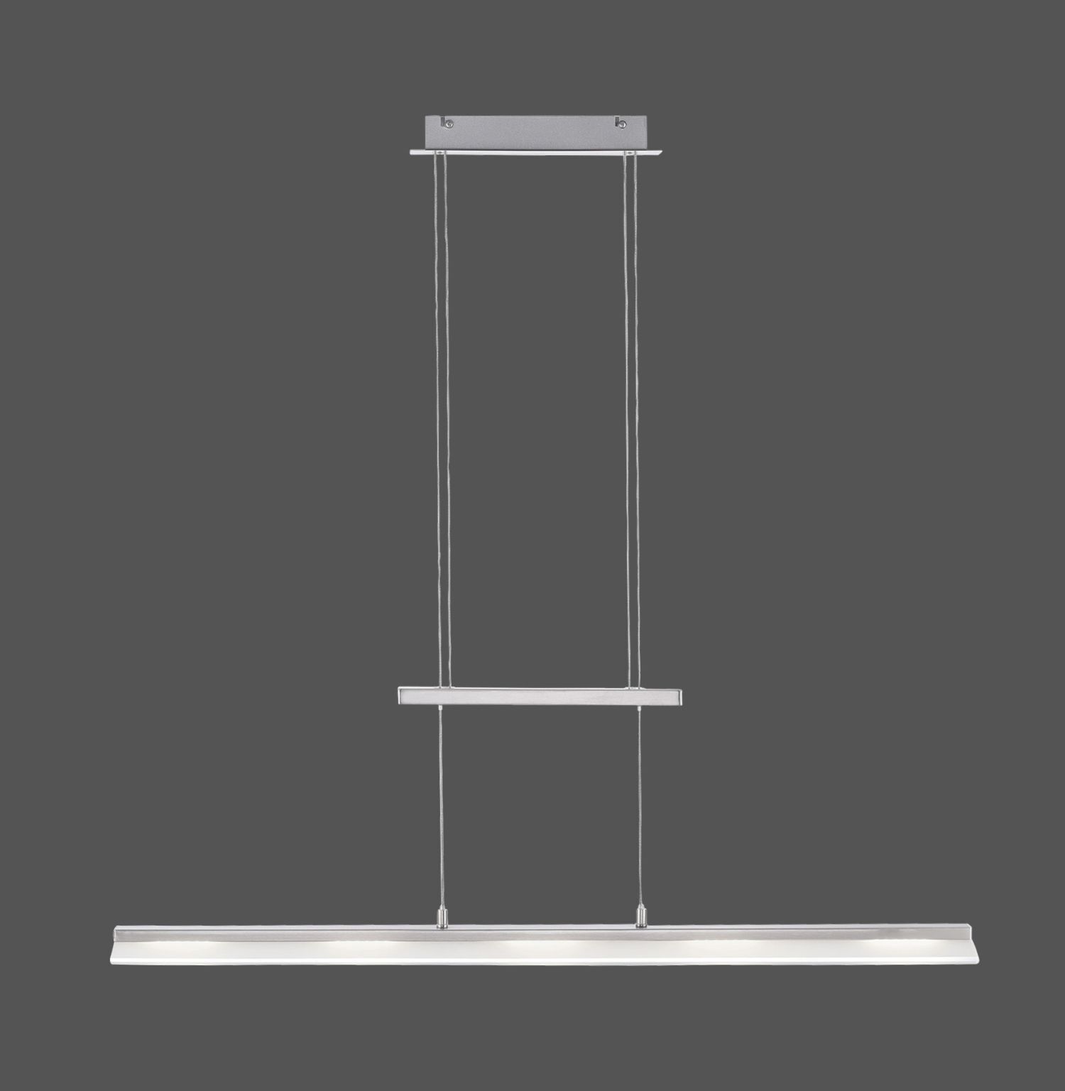 LED Pendelleuchte dimmbar Metall 100 cm 450 lm in Stahl