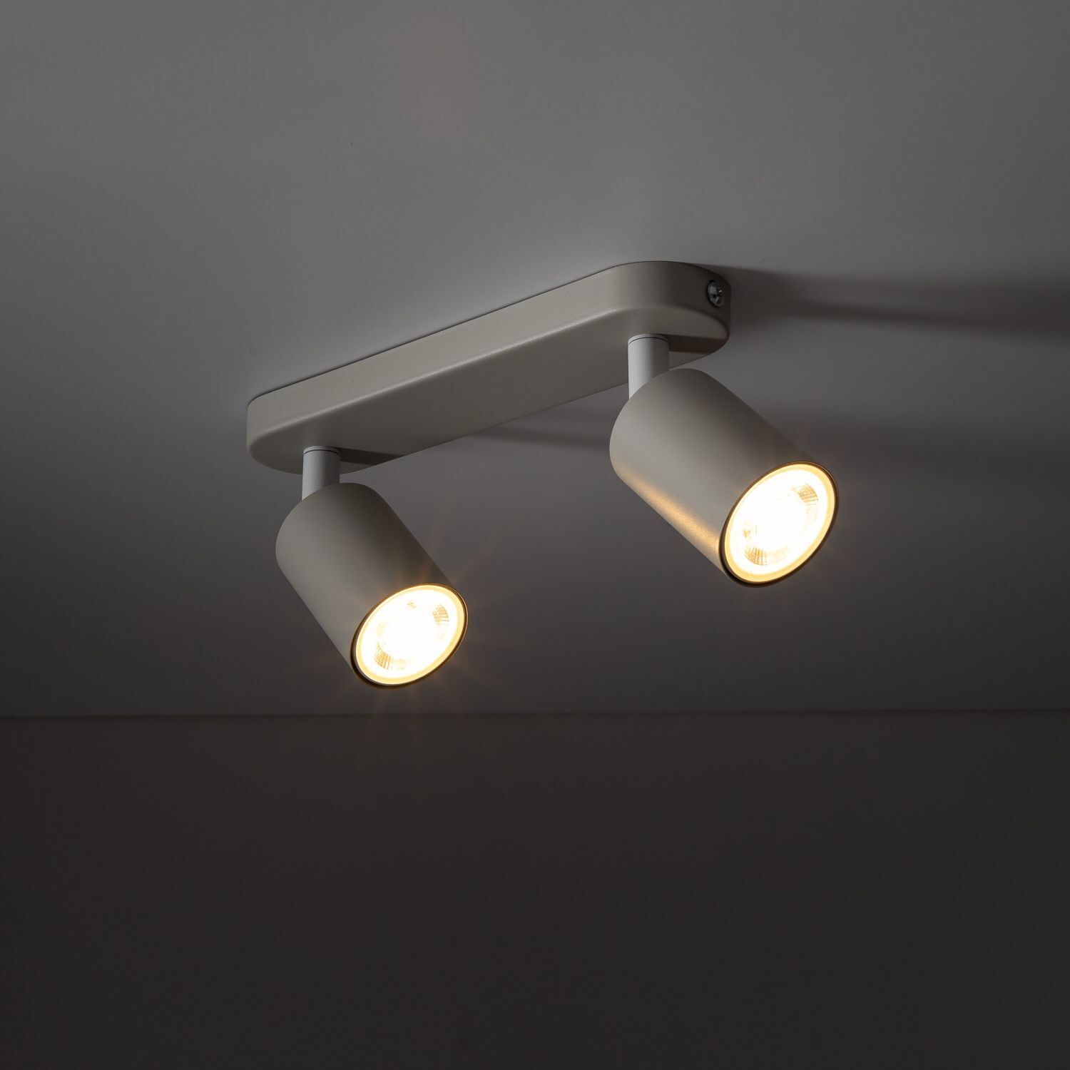 Lampe pour chambre d'enfant Beige L : 35 cm petite orientable 2x GU10