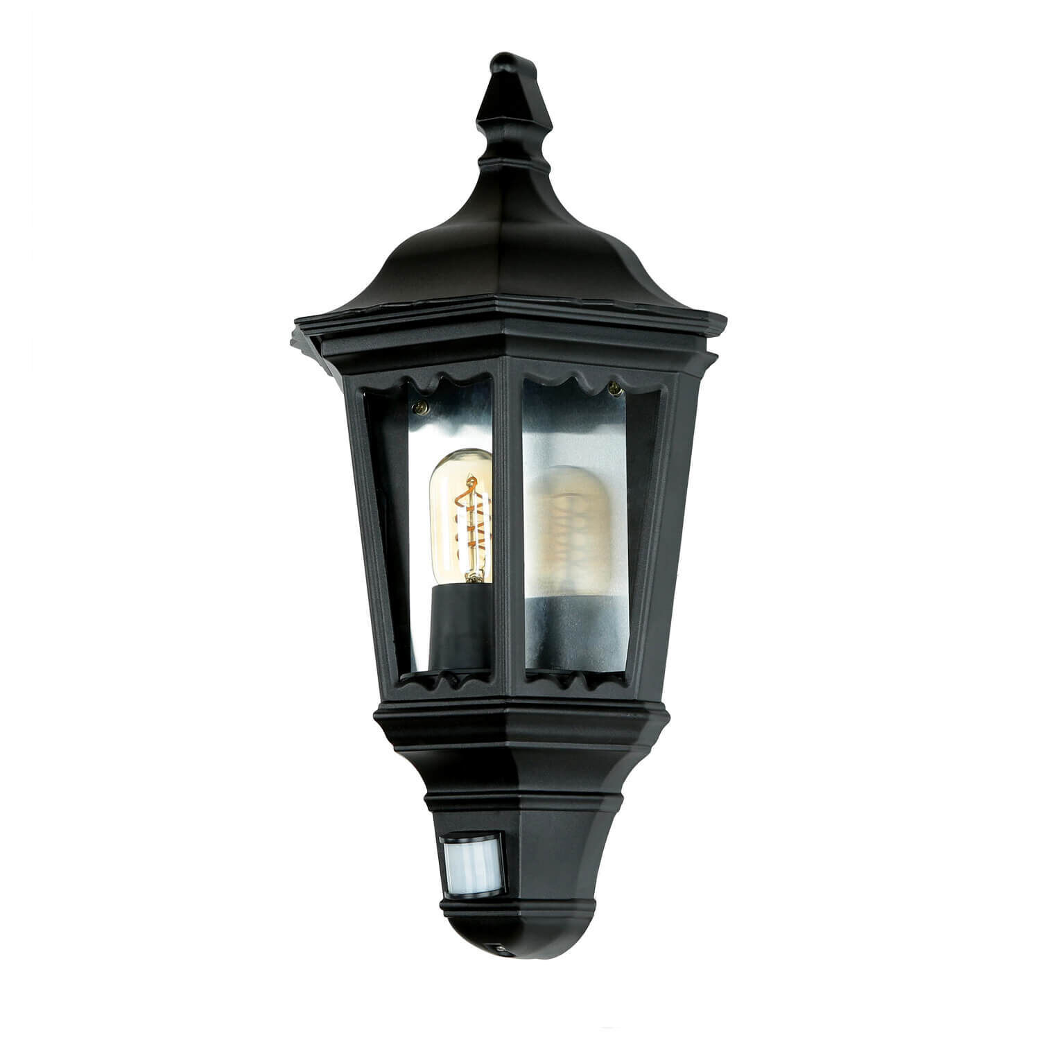 Außenleuchte Bewegungssensor Schwarz Schmiedeeisen Lampe