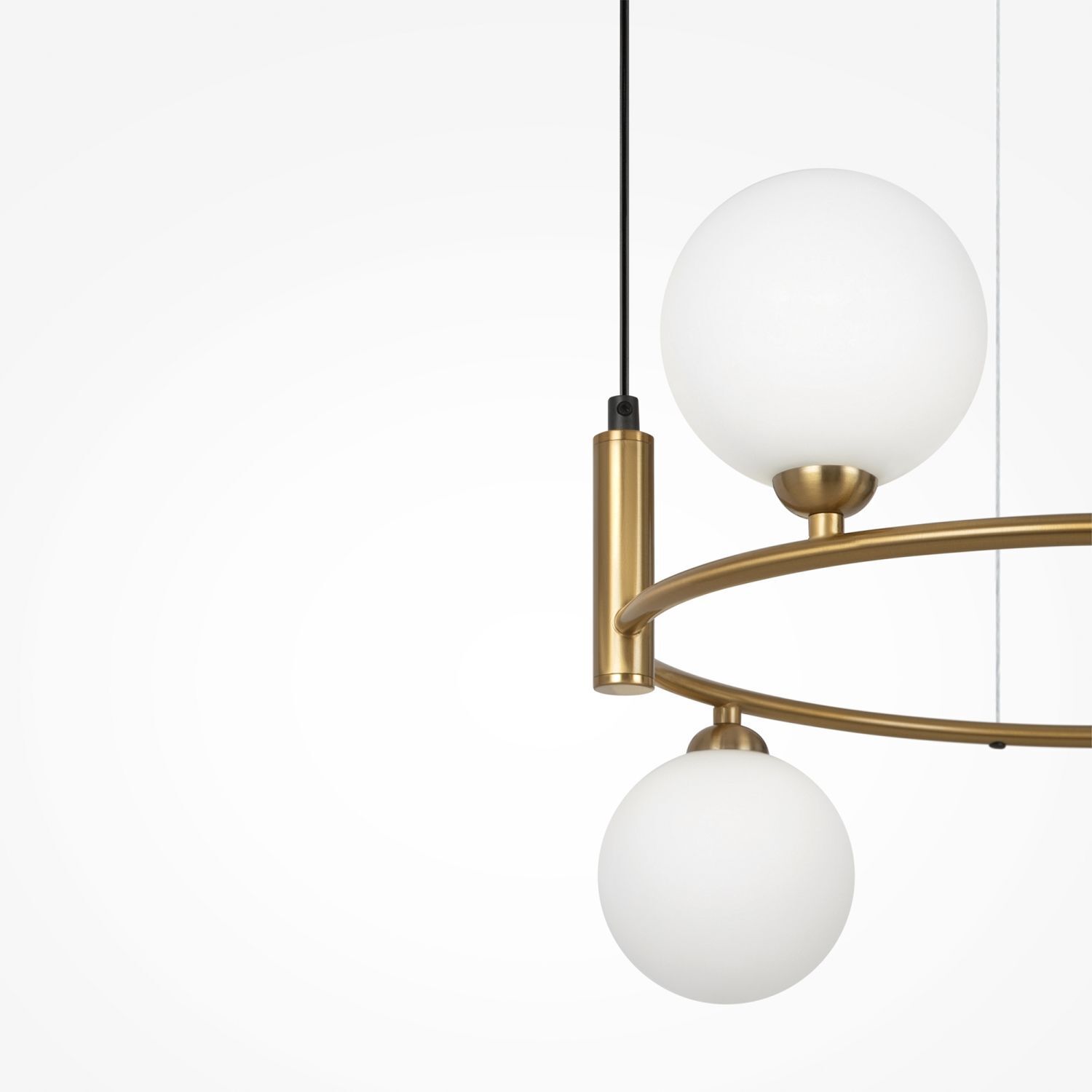Suspension métal verre L : 39 cm H : max. 178 cm G9