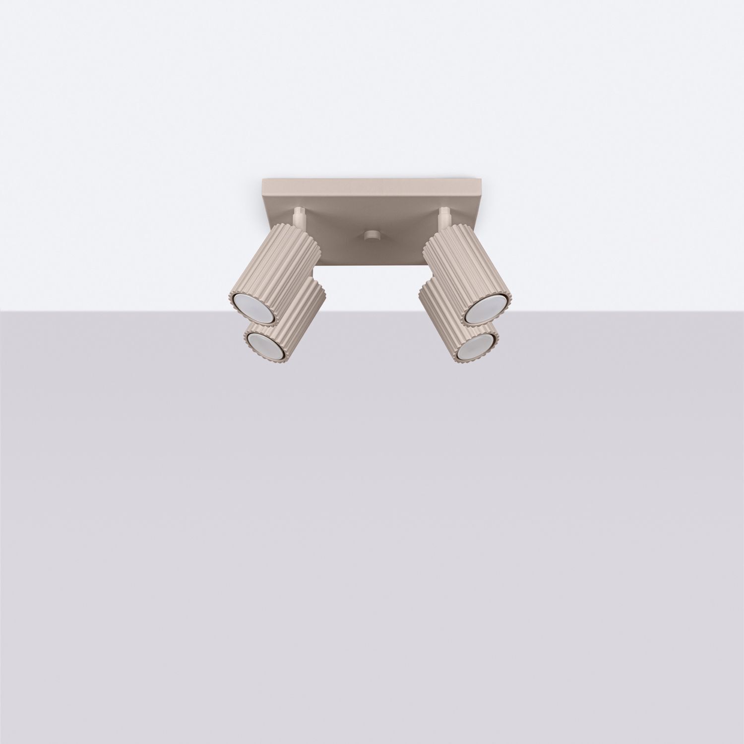 Deckenstrahler Taupe GU10 B:25 cm Aluminium verstellbar Sinken, Waschbeckenhahn