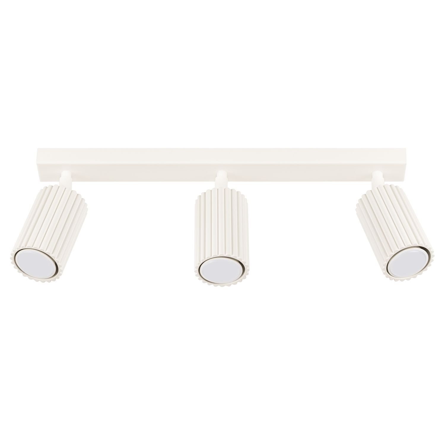 Lampe de plafonnier à 3 flammes GU10 L : 45 cm petit en Crème Moderne