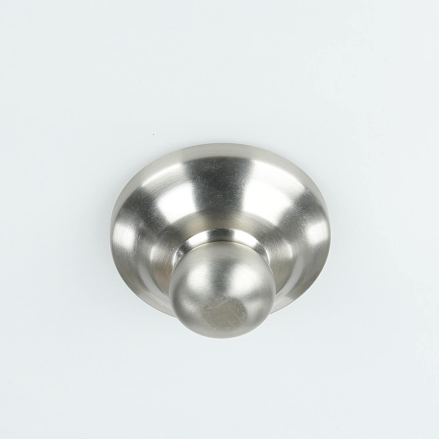 Deckenleuchte E27 Weiß Nickel Ø37cm Glas Metall Deckenleuchte