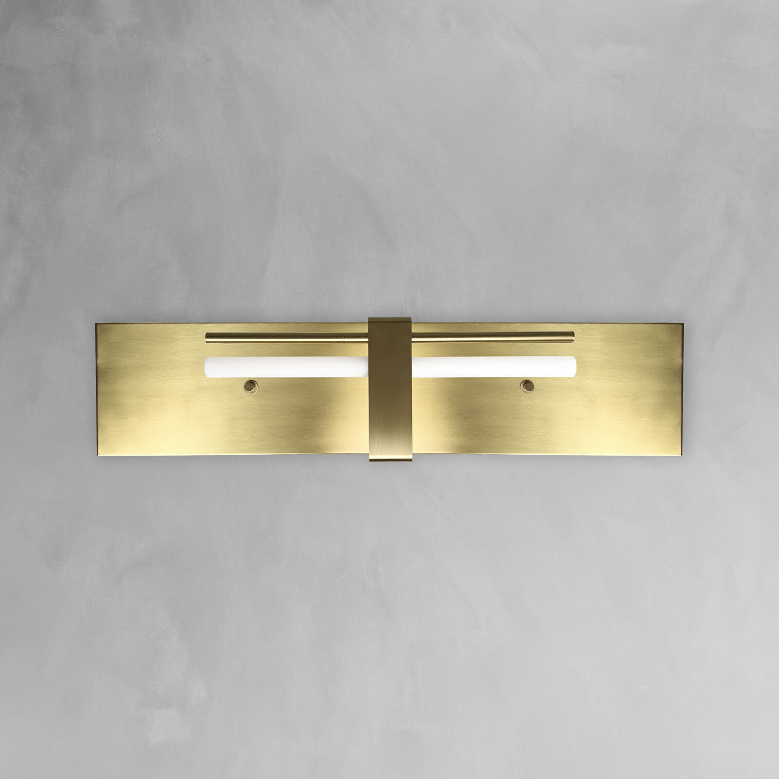 Wandlampe Messing H: 80 cm groß massiv in Bronze hell für S14d