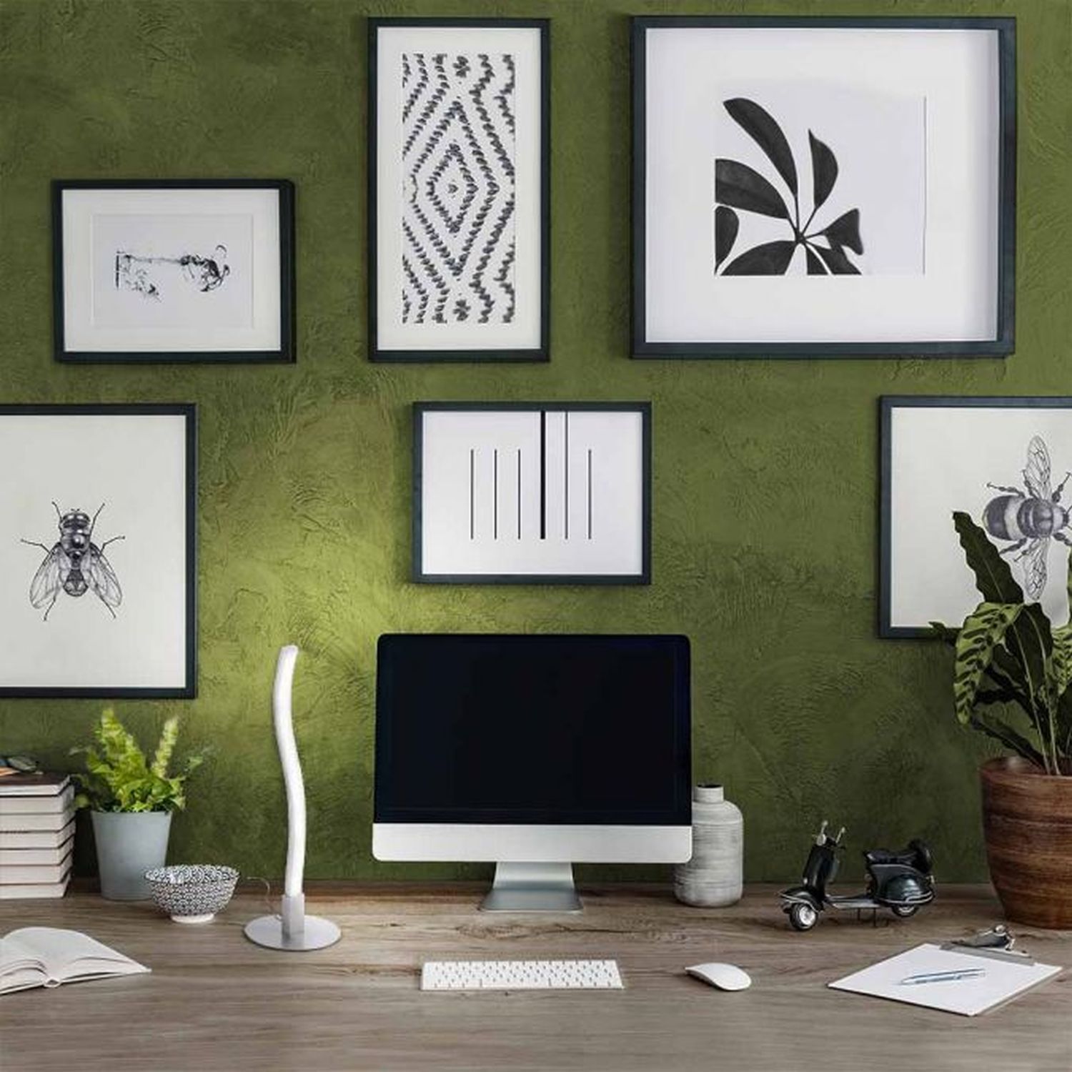 Lampe de table LED métal en acier 30 cm 300 lm faible éblouissement Drinnen, Innenarchitektur, Mobiliar, Elektrisches Gerät, Schalter