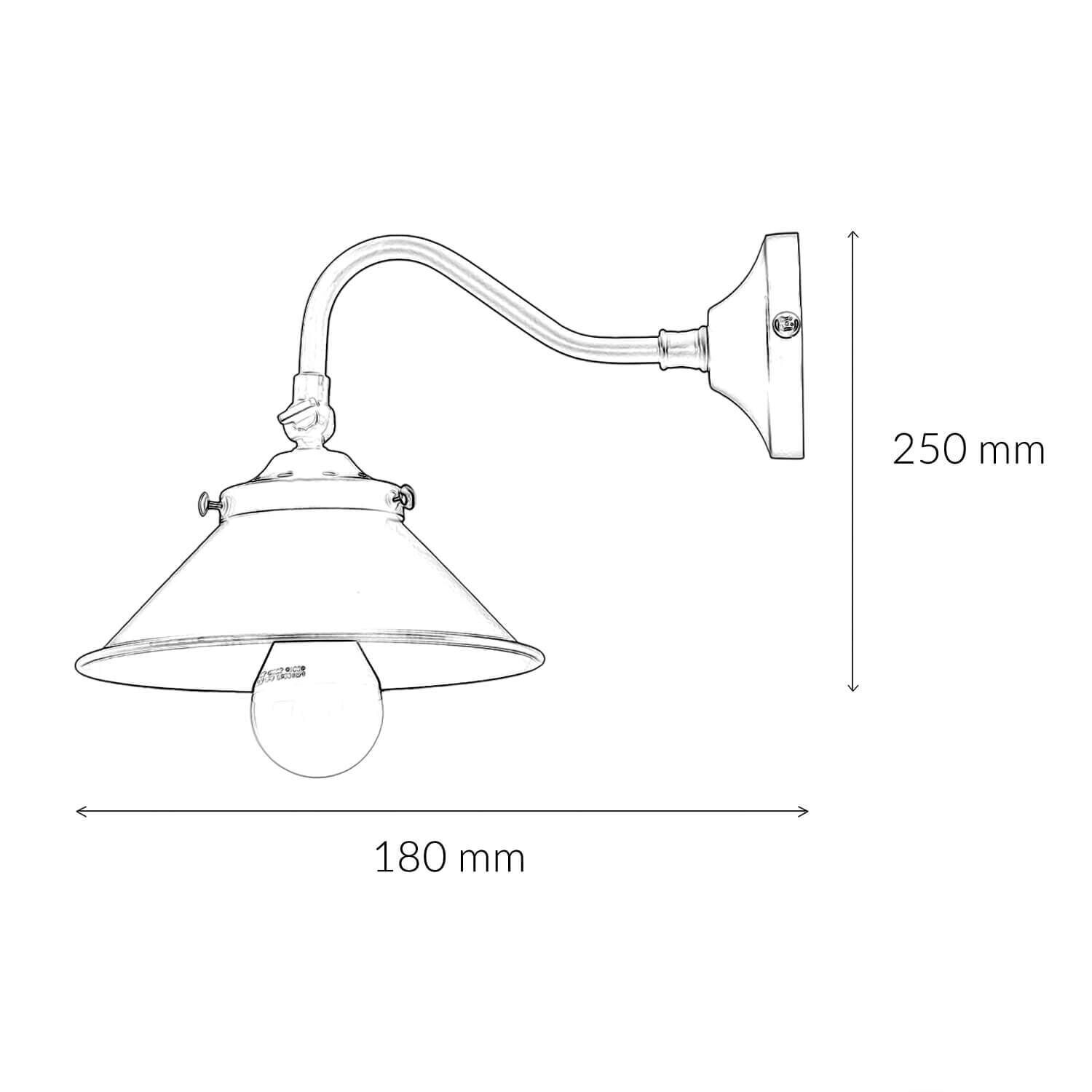 Wandlampe innen Messing E14 verstellbar