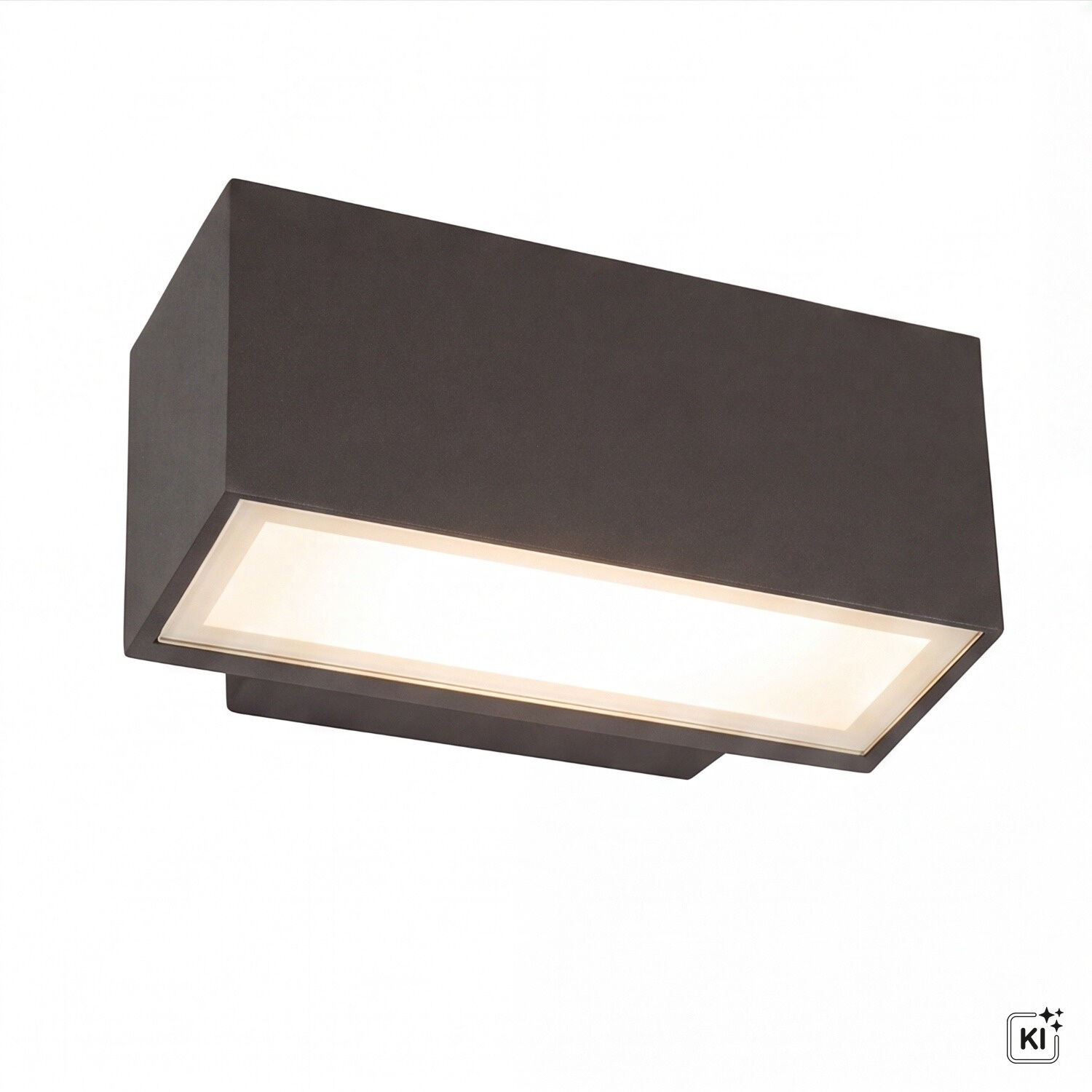 le51651-wandlampe-terrasse-garten-aussen-metall-glas-matt-modern-anthrazit-03 Wandlampe, Außenleuchte, Wandleuchte, LED-Lampe, Schwarz