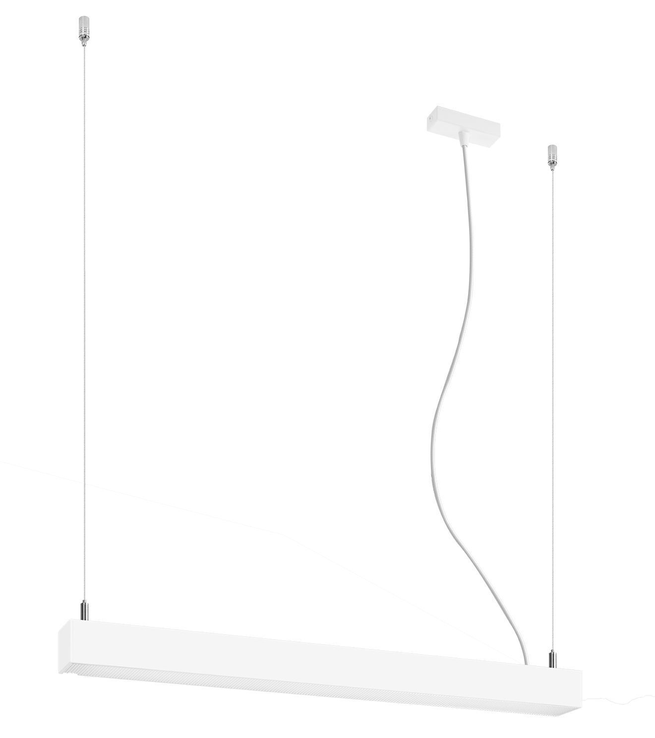 Suspension LED Blanc 67 cm allongé 3000 K métal