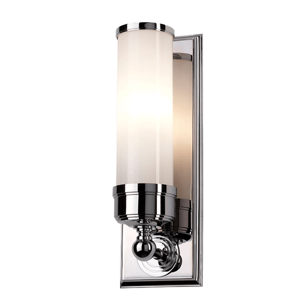 Wandlampe, Wandleuchte, Chromfinish, Glaslampe, Wandanbringung