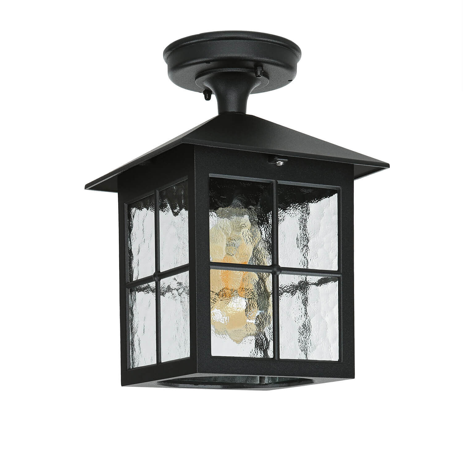 aussen-deckenleuchte-outdoor-deckenlampe-balkon-terrasse-hauseingang-laterne-schwarz-rustikal-vintage-3 Deckenleuchte, Außenlampe, Schwarz, Glasfenster, Geometrisch
