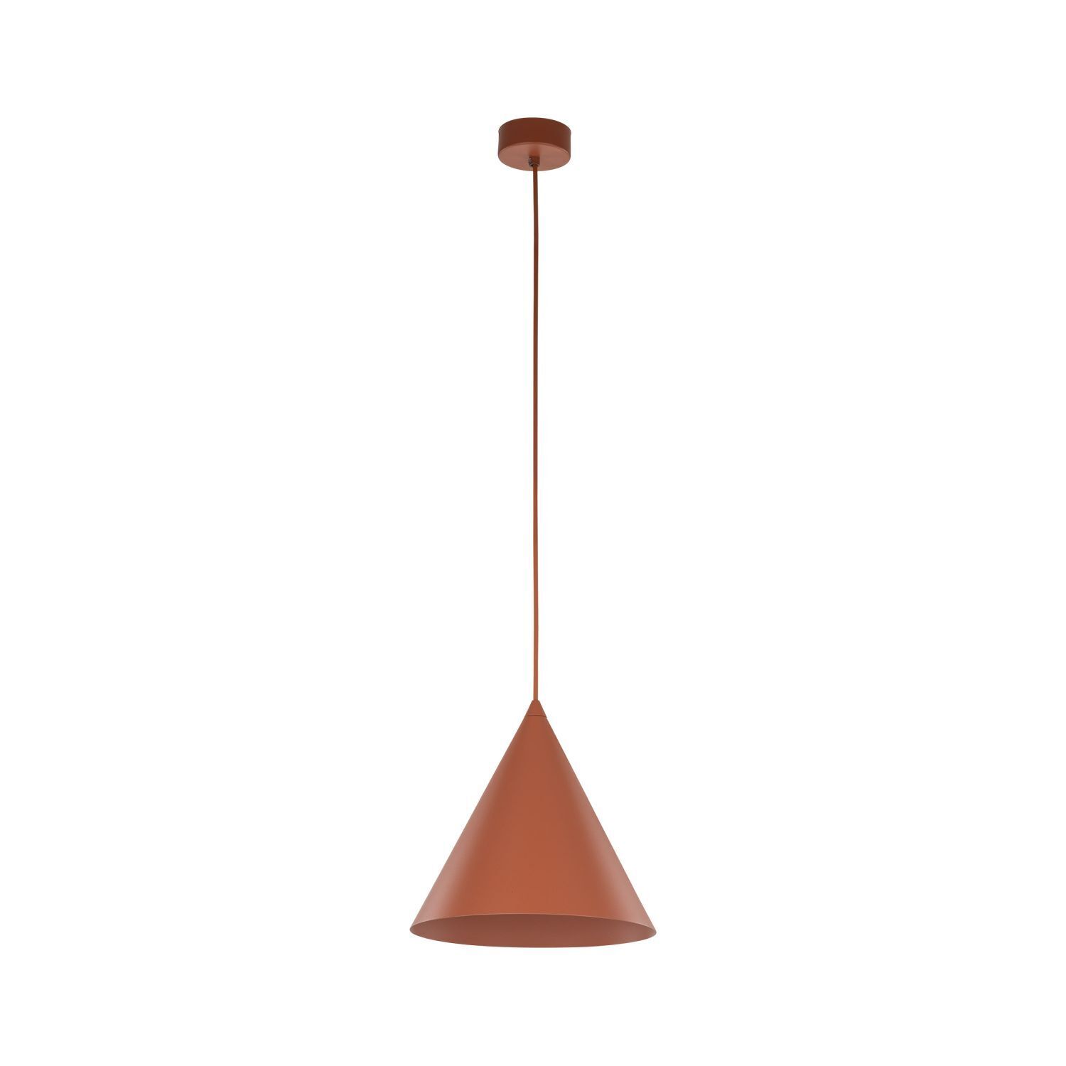 Lampe à suspendre métal rouge Ø 25 cm H : max. 160 cm E27 Retro Lampe, Kronleuchter