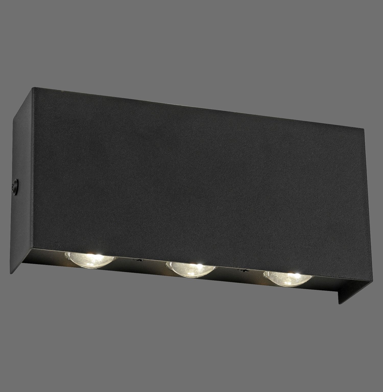 LED Wandleuchte Anthrazit Up Down dimmbar B:17 cm 2 W Deckenleuchte, Elektronik, Sprecher