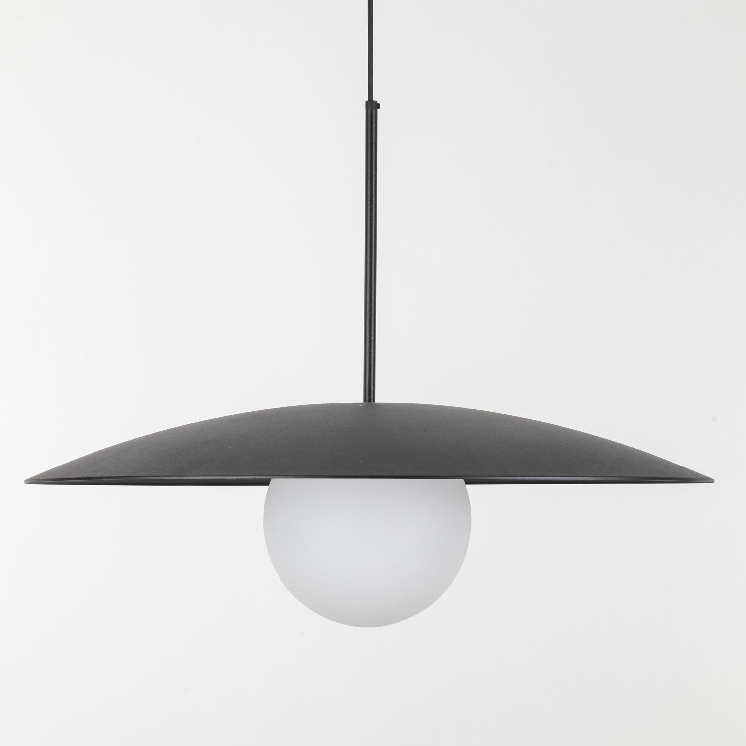 Blendarme Suspension Noir Métal Verre E27 Ø65 cm Lampe, Gerät, Deckenventilator, Elektrisches Gerät