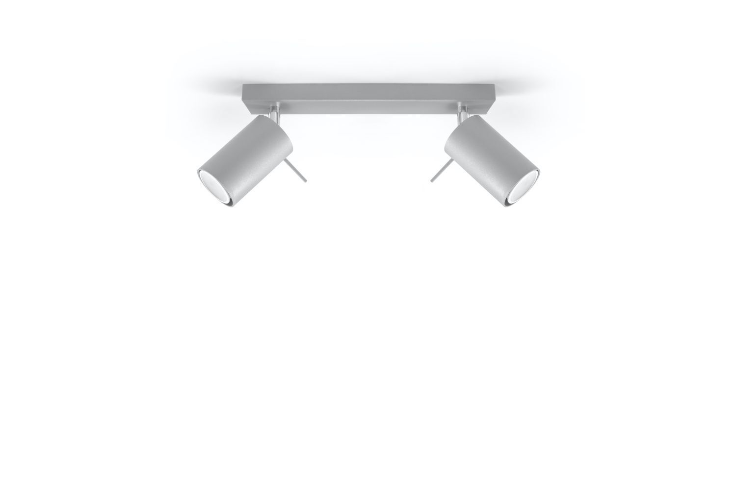 Projecteur de plafond gris ETNA L:30cm 2x GU10