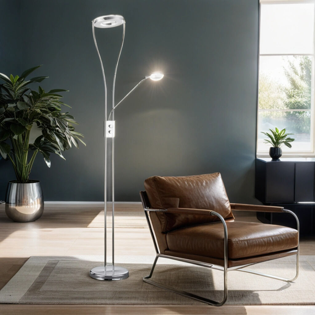 Lampe, Pflanze, Mobiliar, Stuhl, Stehlampe