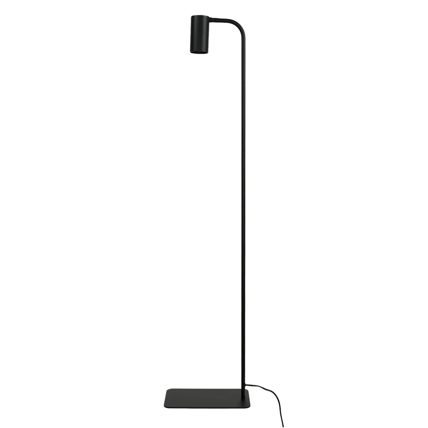 Lampadaire réglable salon noir métal 124cm